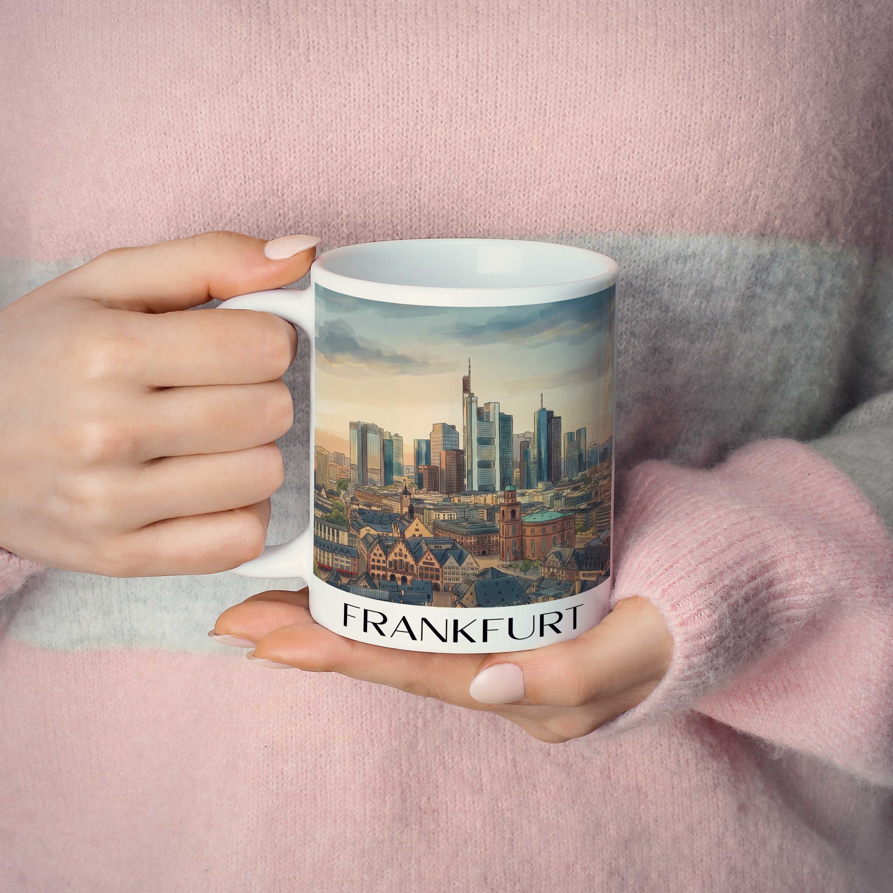 frankfurt-deutschland-kaffeebecher-aquarell