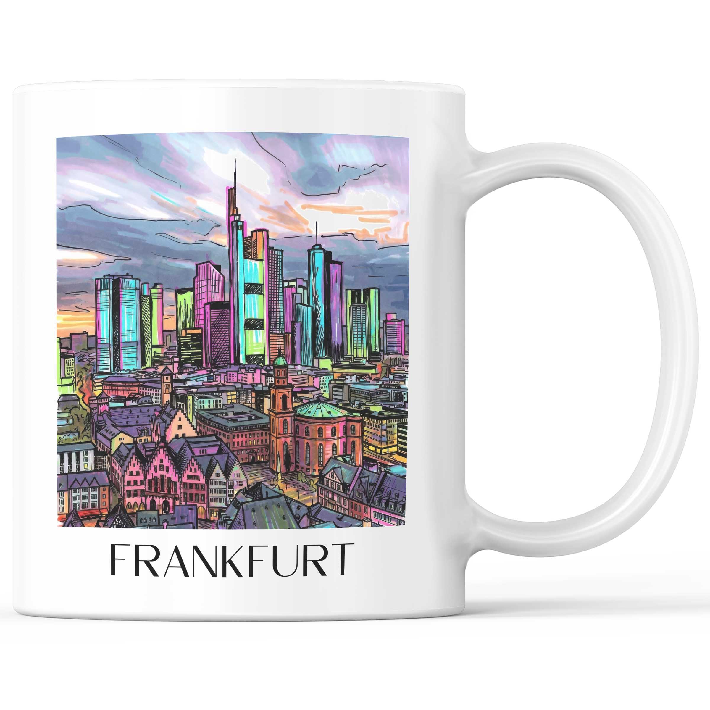 Frankfurt - Deutschland Becher - Kaffeetasse im Tag Graffiti Stil
