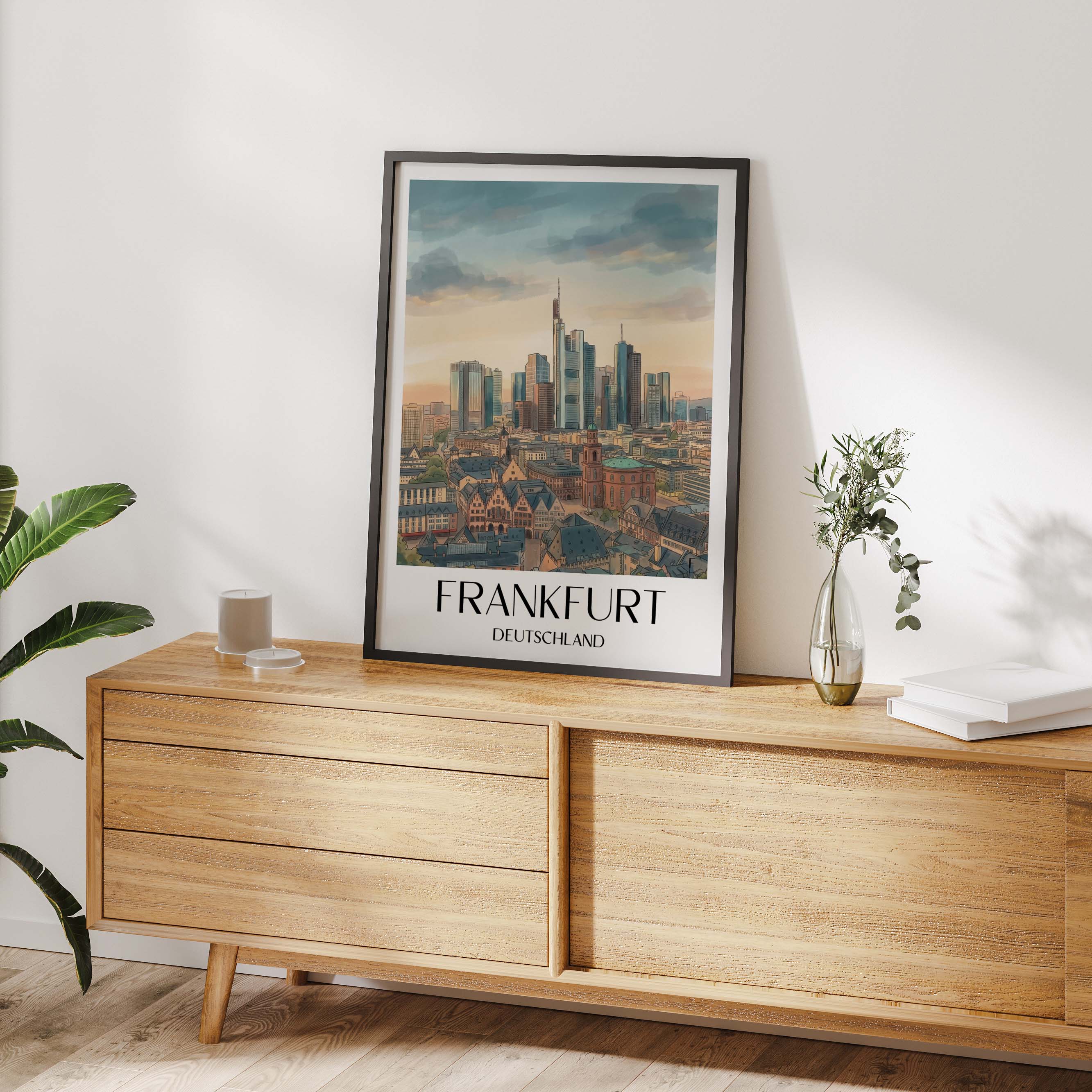frankfurt-deutschland-poster-aquarell
