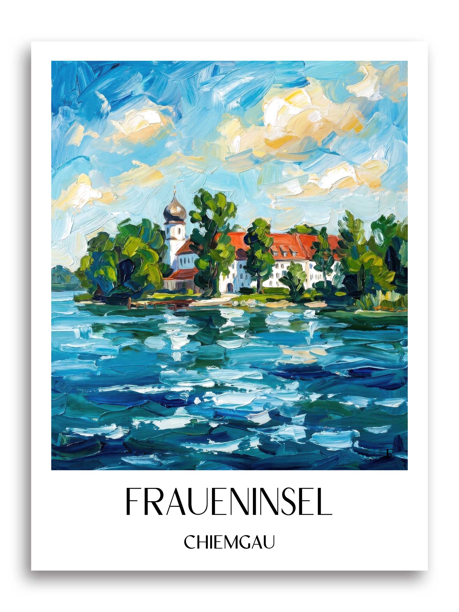 fraueninsel-chiemgau-deutschland-poster-oil-painting-oelgemaelde