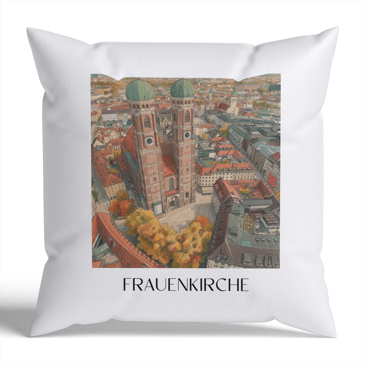 frauenkirche-münchen-deutschland-kissenbezug-aquarell