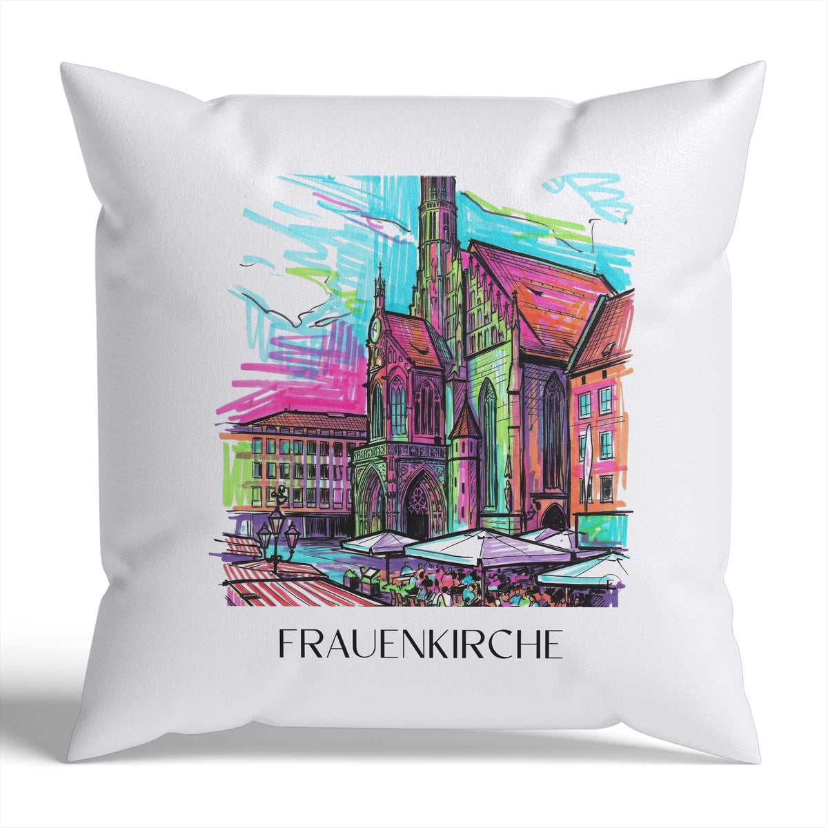 frauenkirche-nürnberg-deutschland-kissenbezug-graffiti