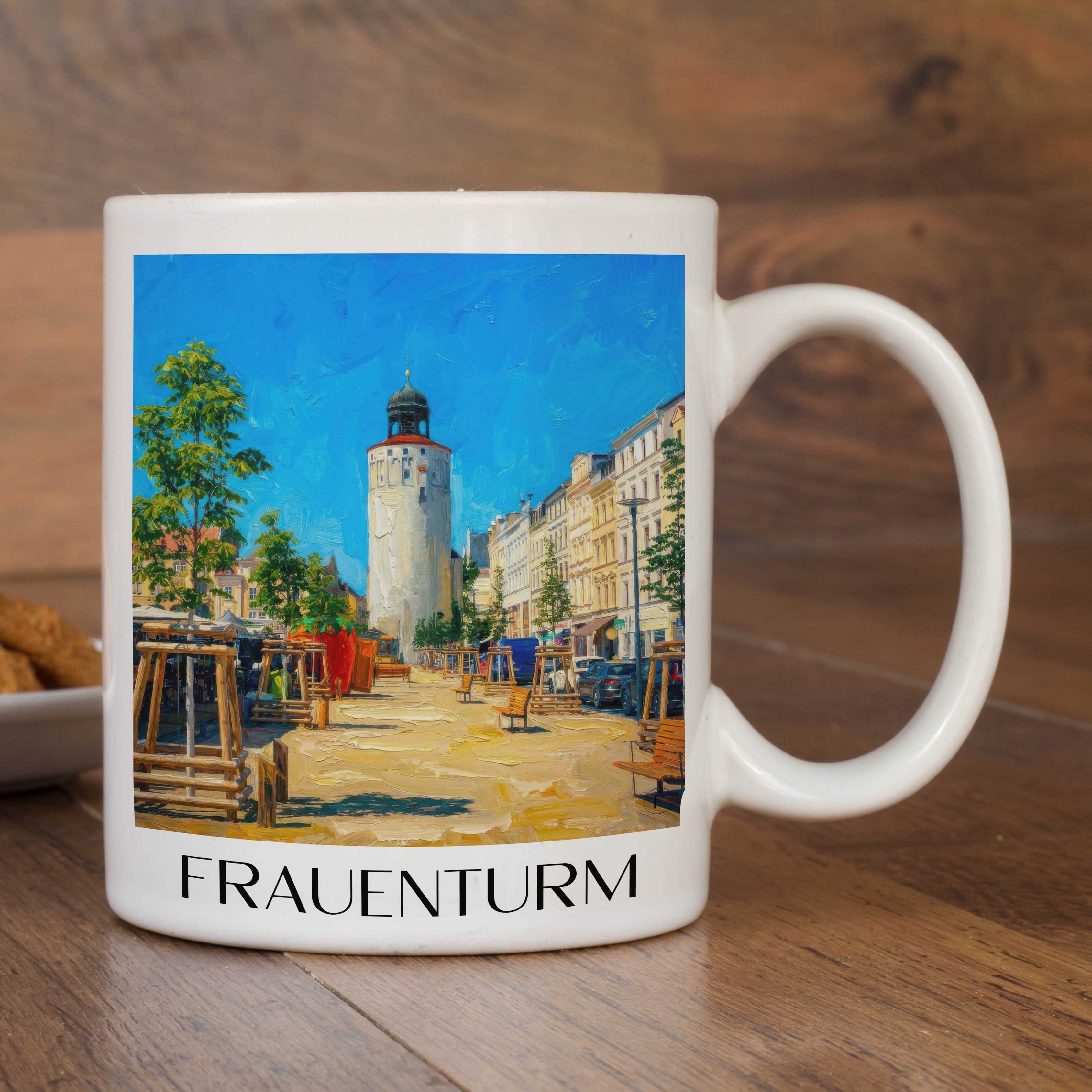 frauenturm-görlitz-deutschland-kaffeebecher-oil-painting-oelgemaelde