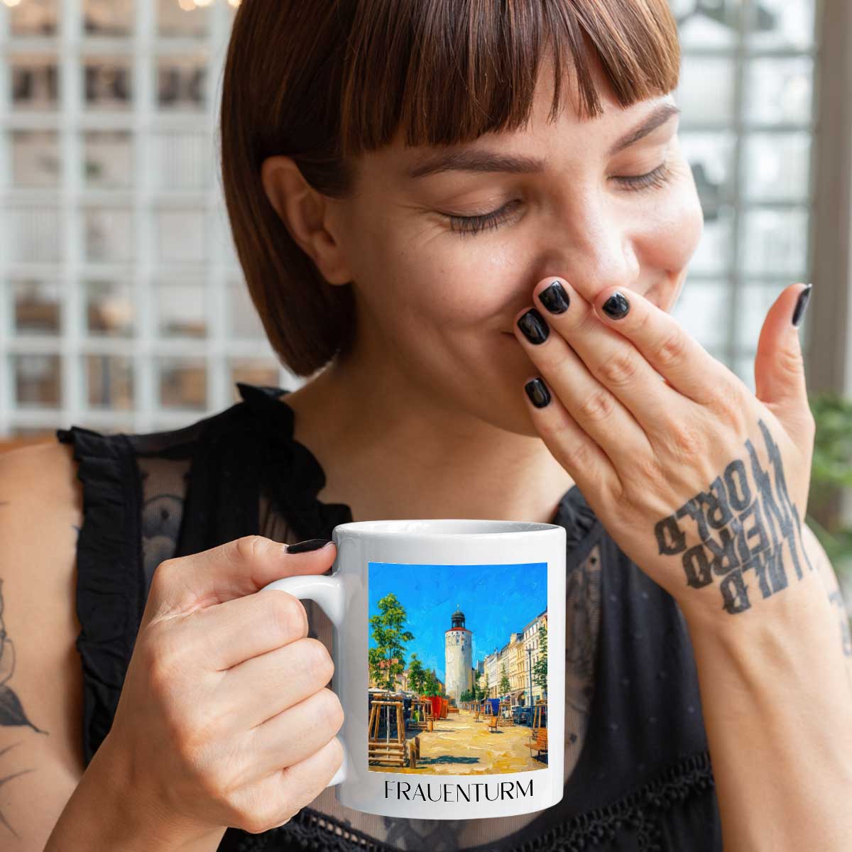 frauenturm-görlitz-deutschland-kaffeebecher-oil-painting-oelgemaelde