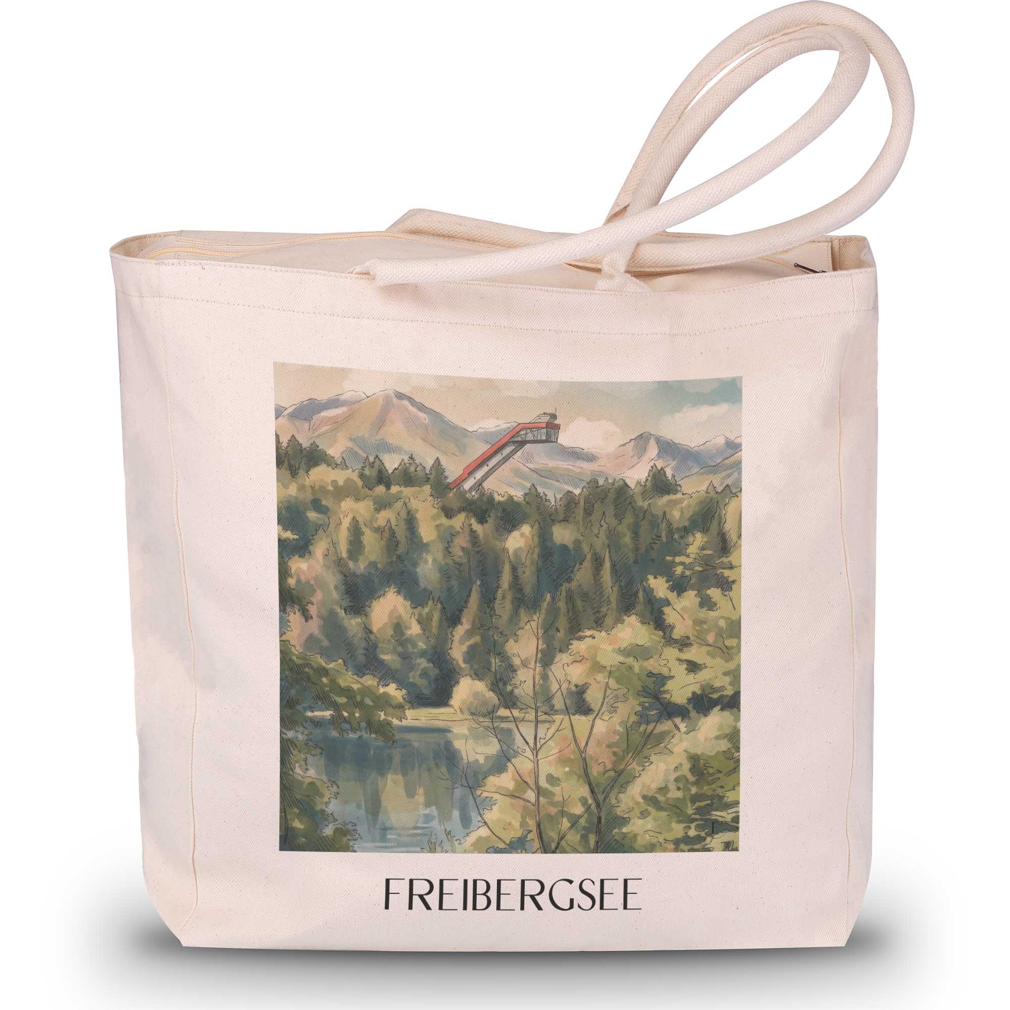 freibergsee-oberallgäu-deutschland-einkaufstasche-aquarell