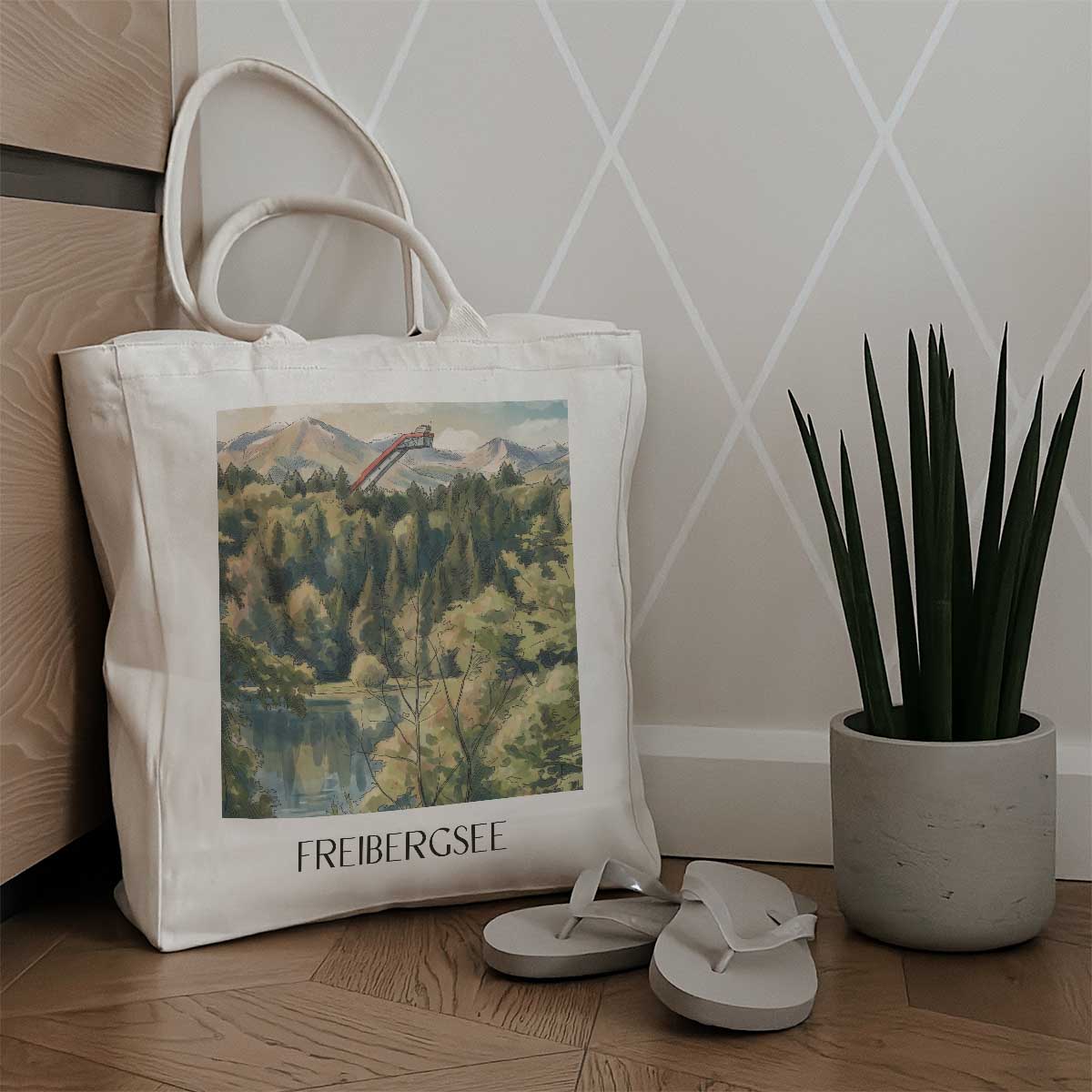 freibergsee-oberallgäu-deutschland-einkaufstasche-aquarell