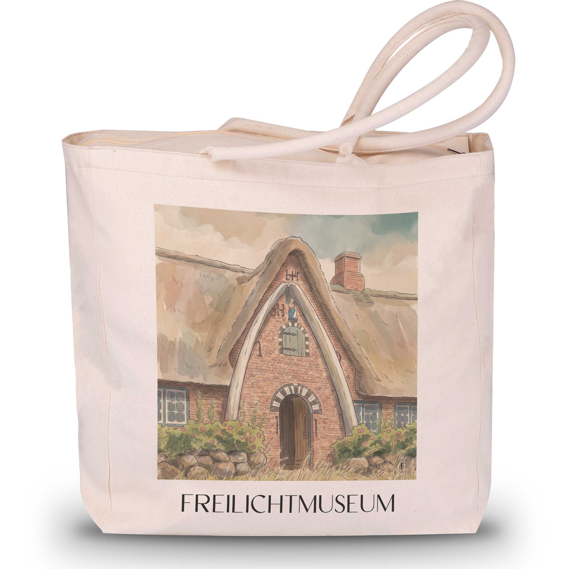 freilichtmuseum-kiel-deutschland-einkaufstasche-aquarell