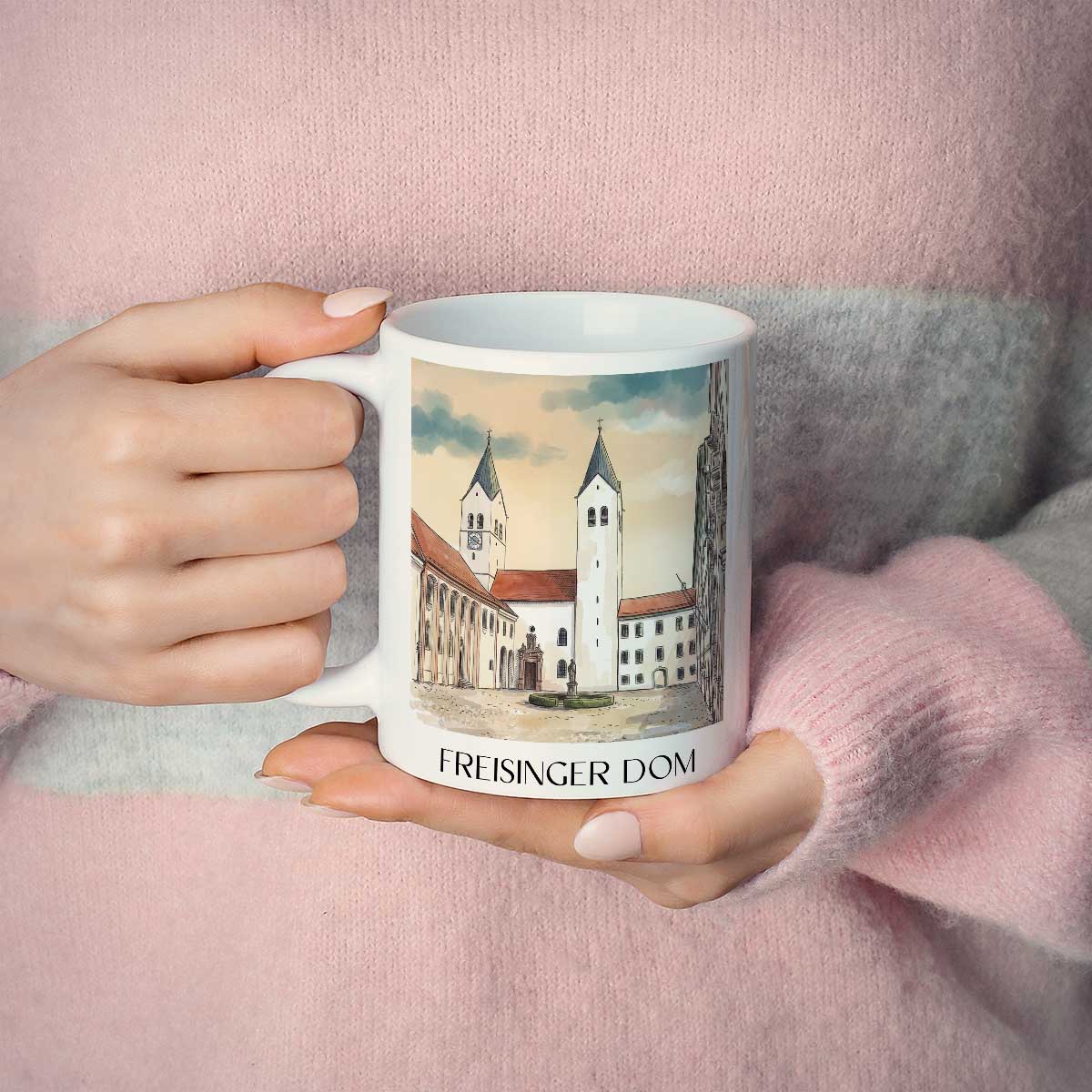 freisinger-dom-oberbayern-deutschland-kaffeebecher-aquarell
