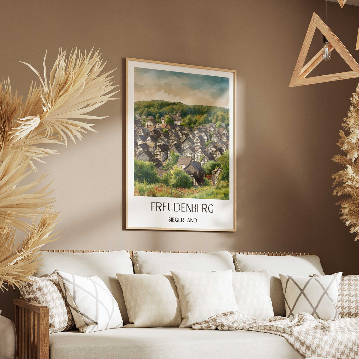 freudenberg-siegerland-deutschland-poster-aquarell