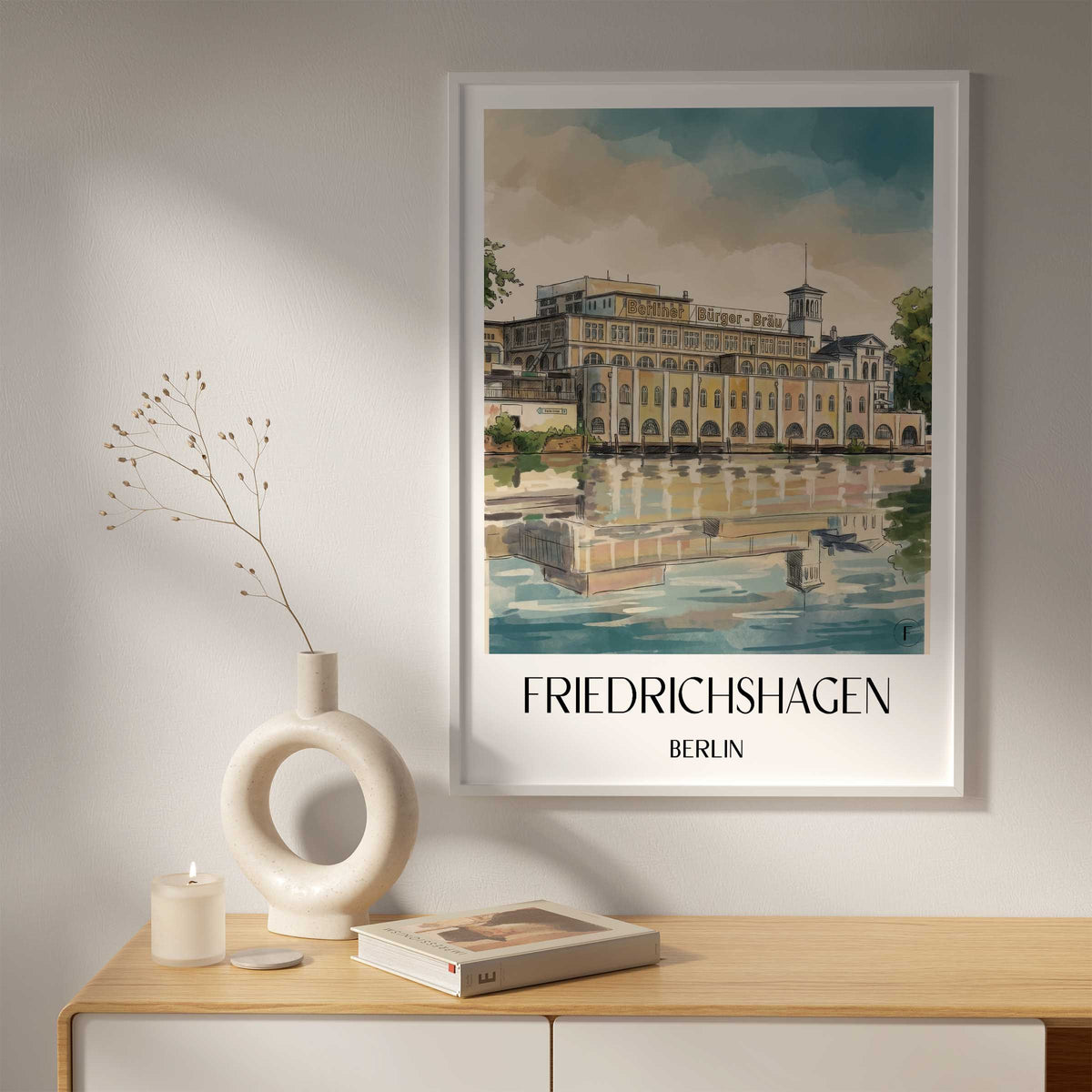 friedrichshagen-berlin-deutschland-poster-aquarell