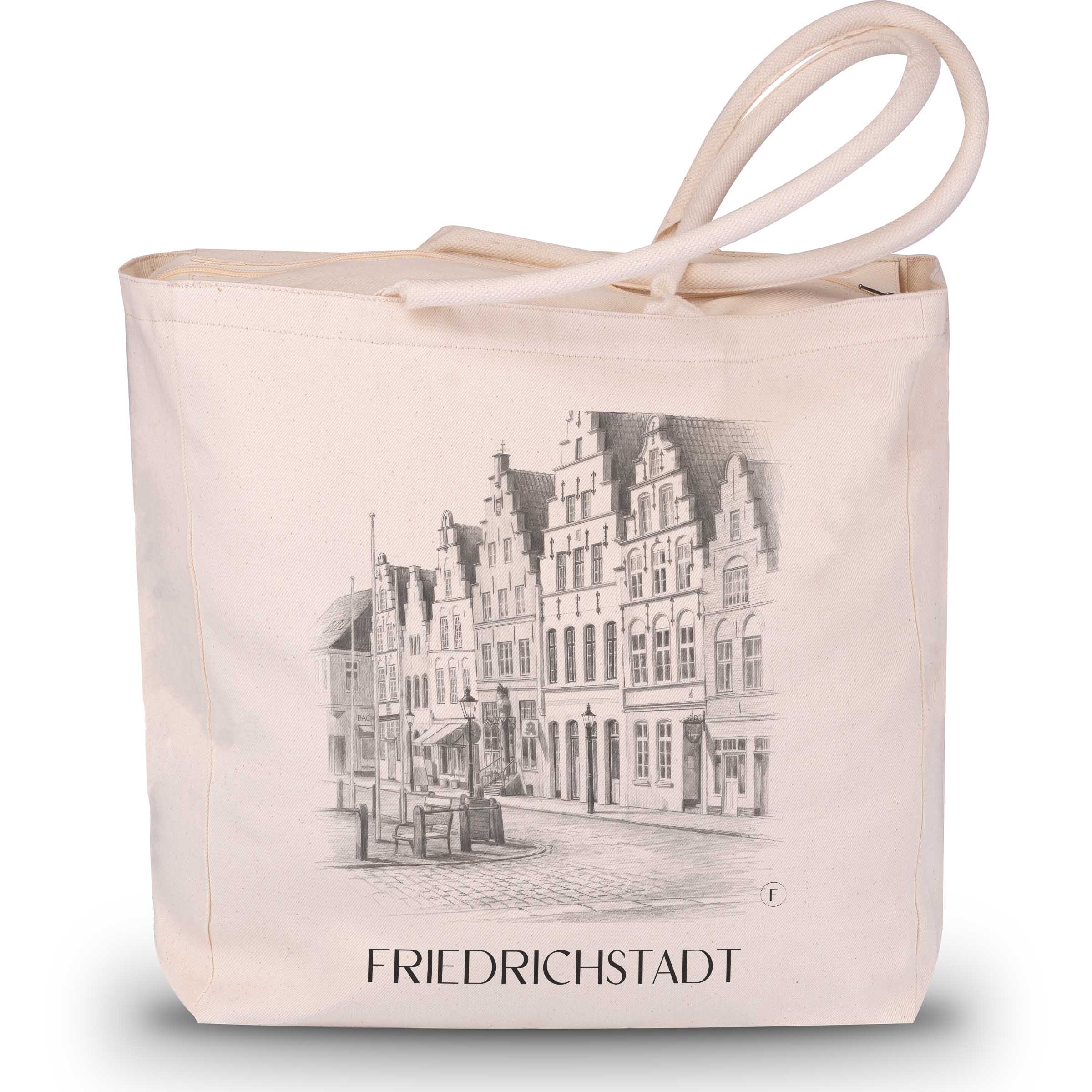 friedrichstadt-schleswig-deutschland-einkaufstasche-bleistift-zeichnung-drawing