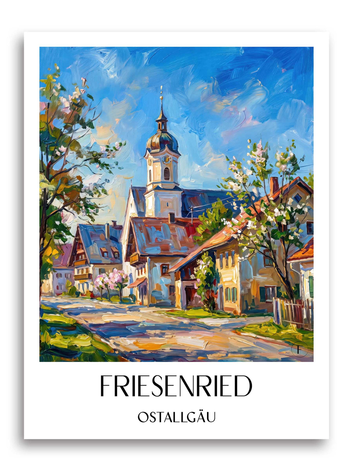 friesenried-ostallgäu-deutschland-poster-oil-painting-oelgemaelde