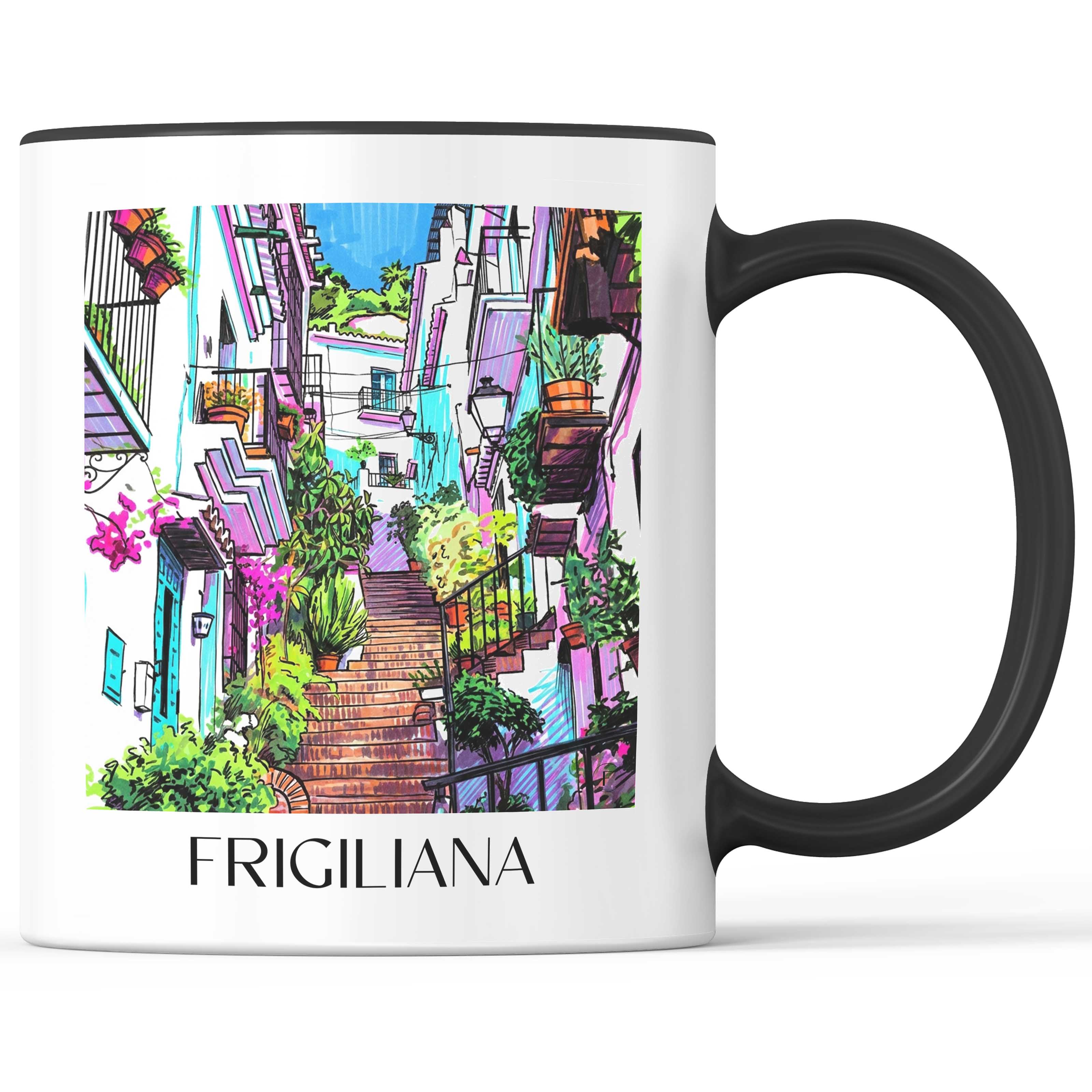 Frigiliana Kaffeebecher - Spanien - Spanien Becher - Kaffeetasse im Tag Graffiti Stil - favplace