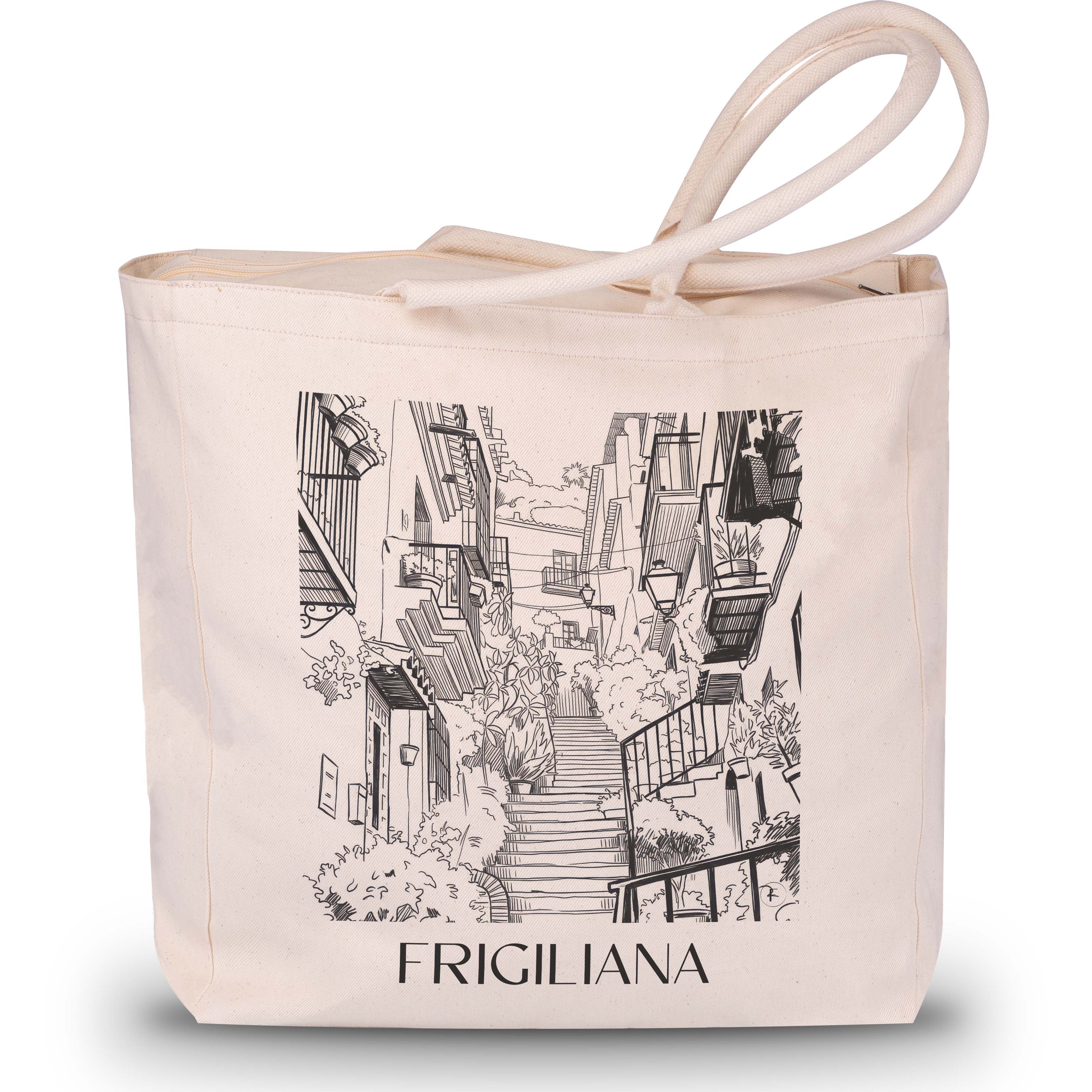frigiliana-spanien-spanien-einkaufstasche-skizze