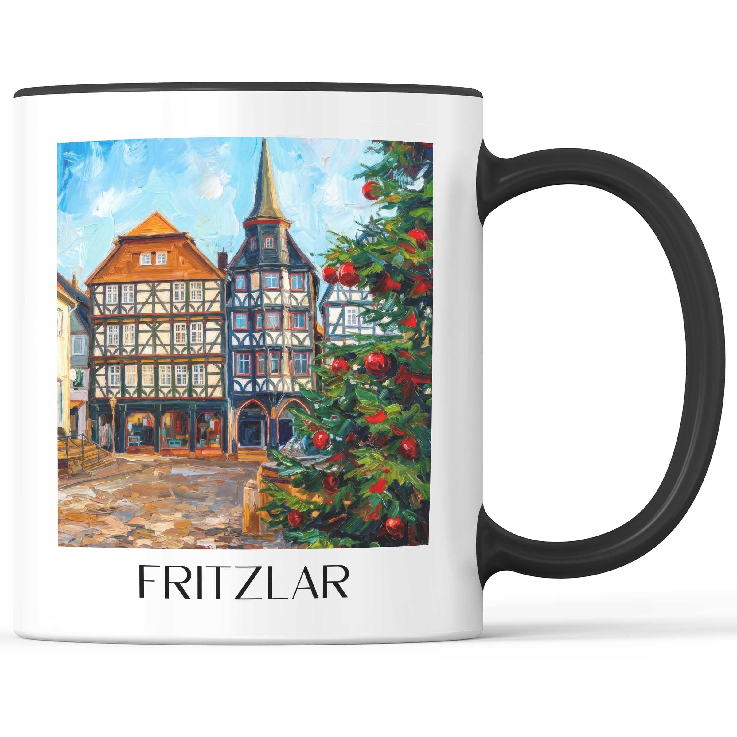 fritzlar-hessen-deutschland-kaffeebecher-oil-painting-oelgemaelde