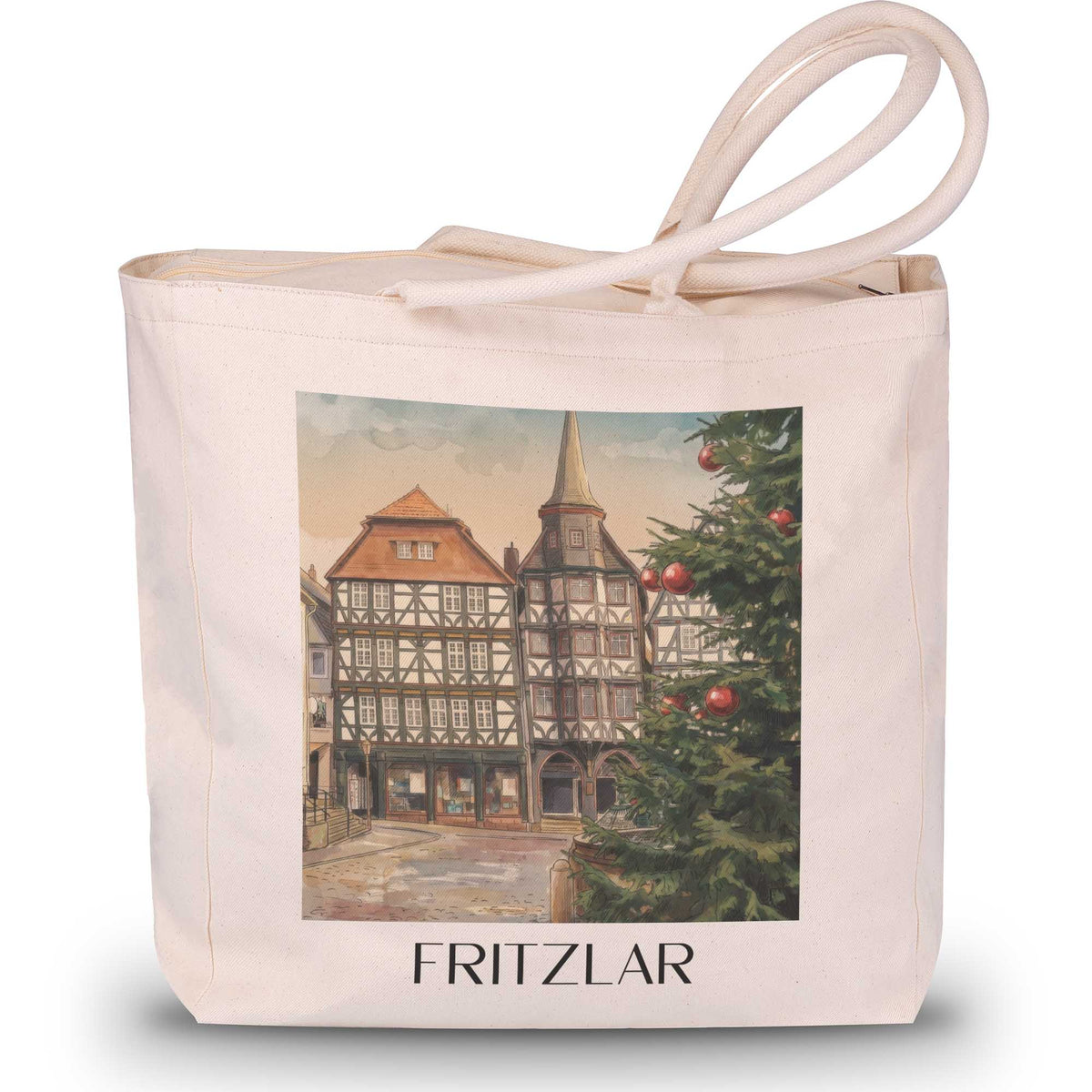 fritzlar-hessen-deutschland-einkaufstasche-aquarell