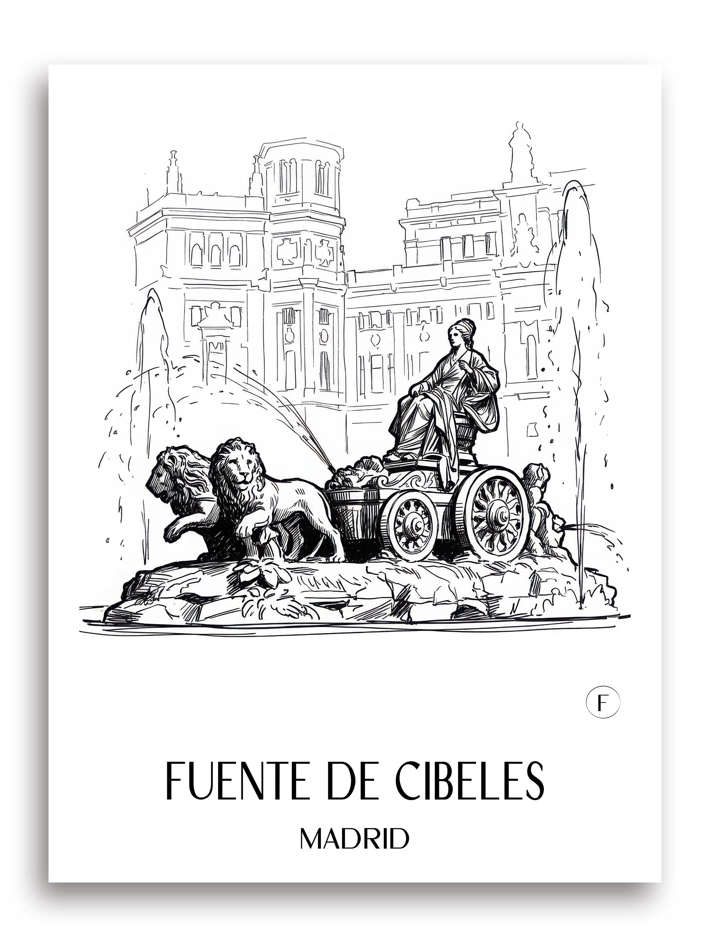 fuente-de-cibeles-madrid-spanien-poster-skizze