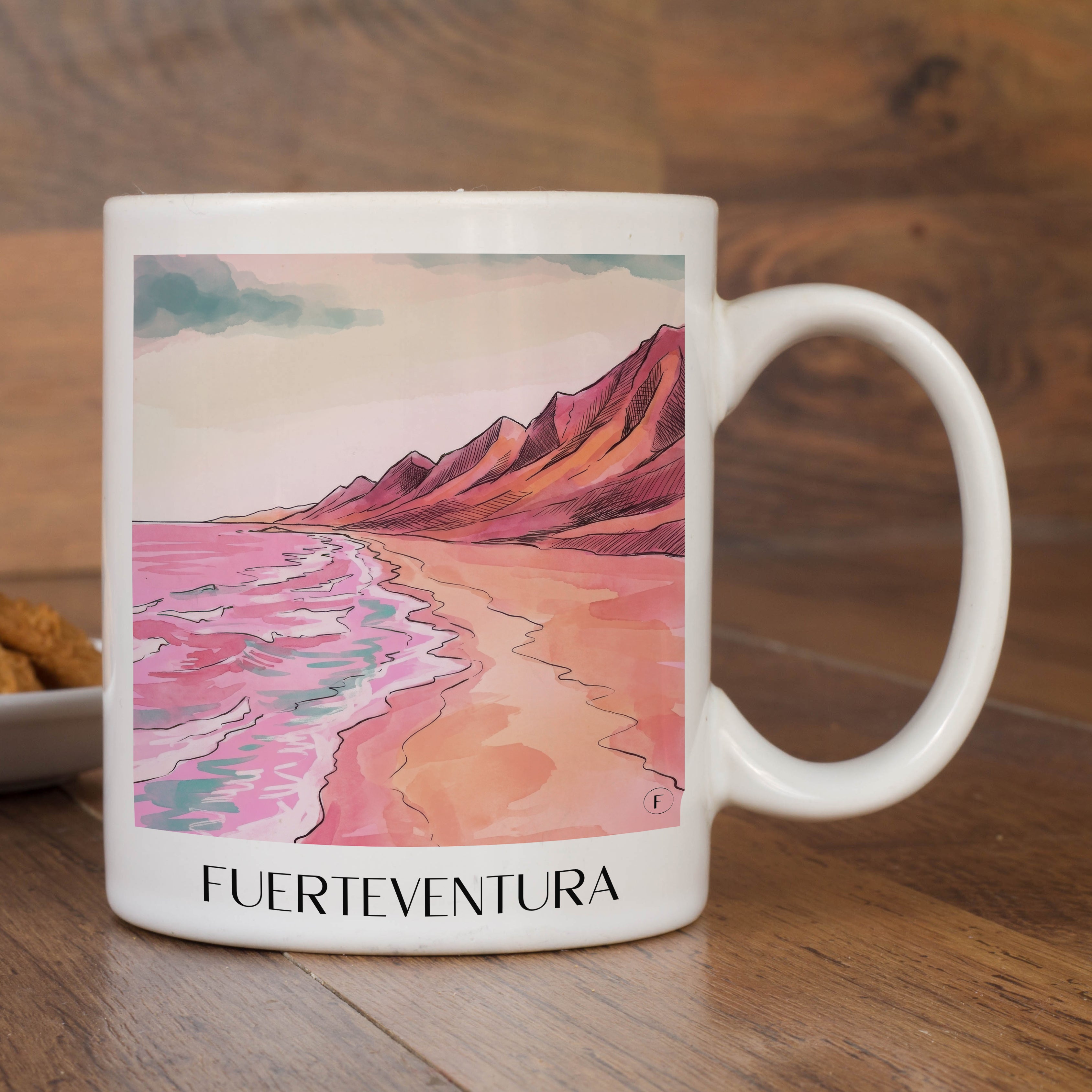 fuerteventura-spanien-spanien-kaffeebecher-aquarell-pink-rosa