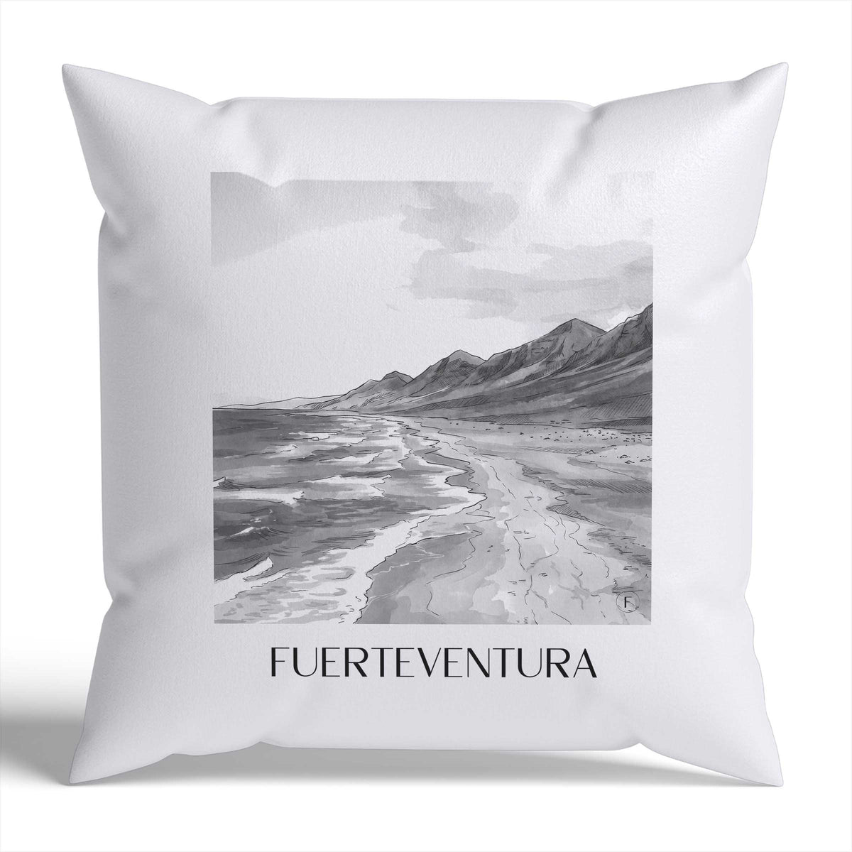 fuerteventura-spanien-spanien-kissenbezug-aquarell-schwarz-weiss