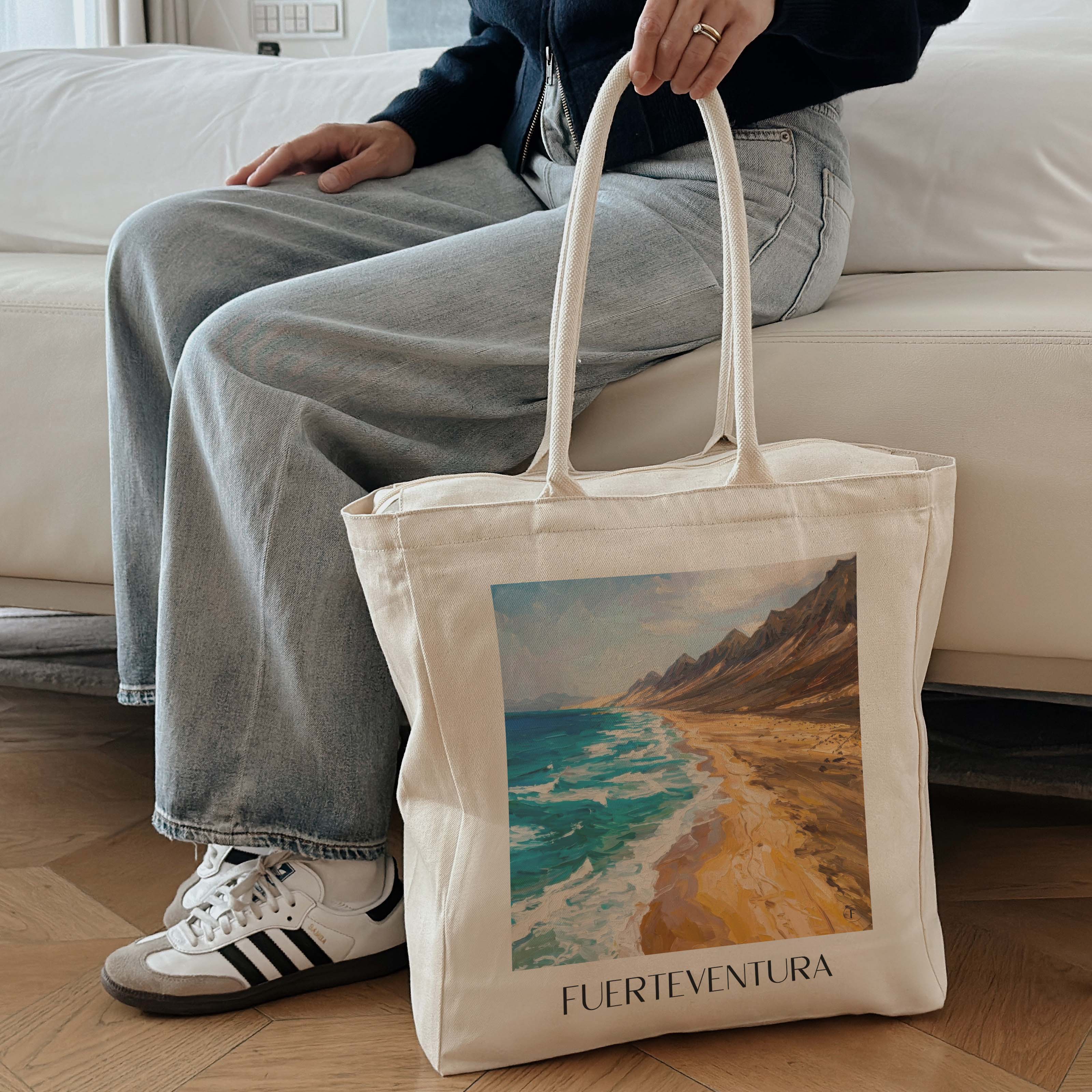 fuerteventura-spanien-spanien-einkaufstasche-oil-painting-oelgemaelde