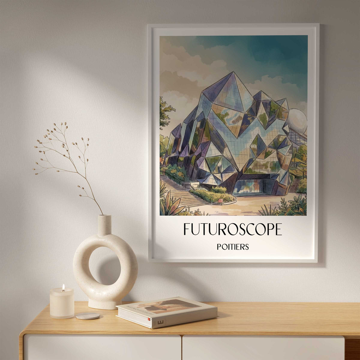 futuroscope-poitiers-frankreich-poster-aquarell