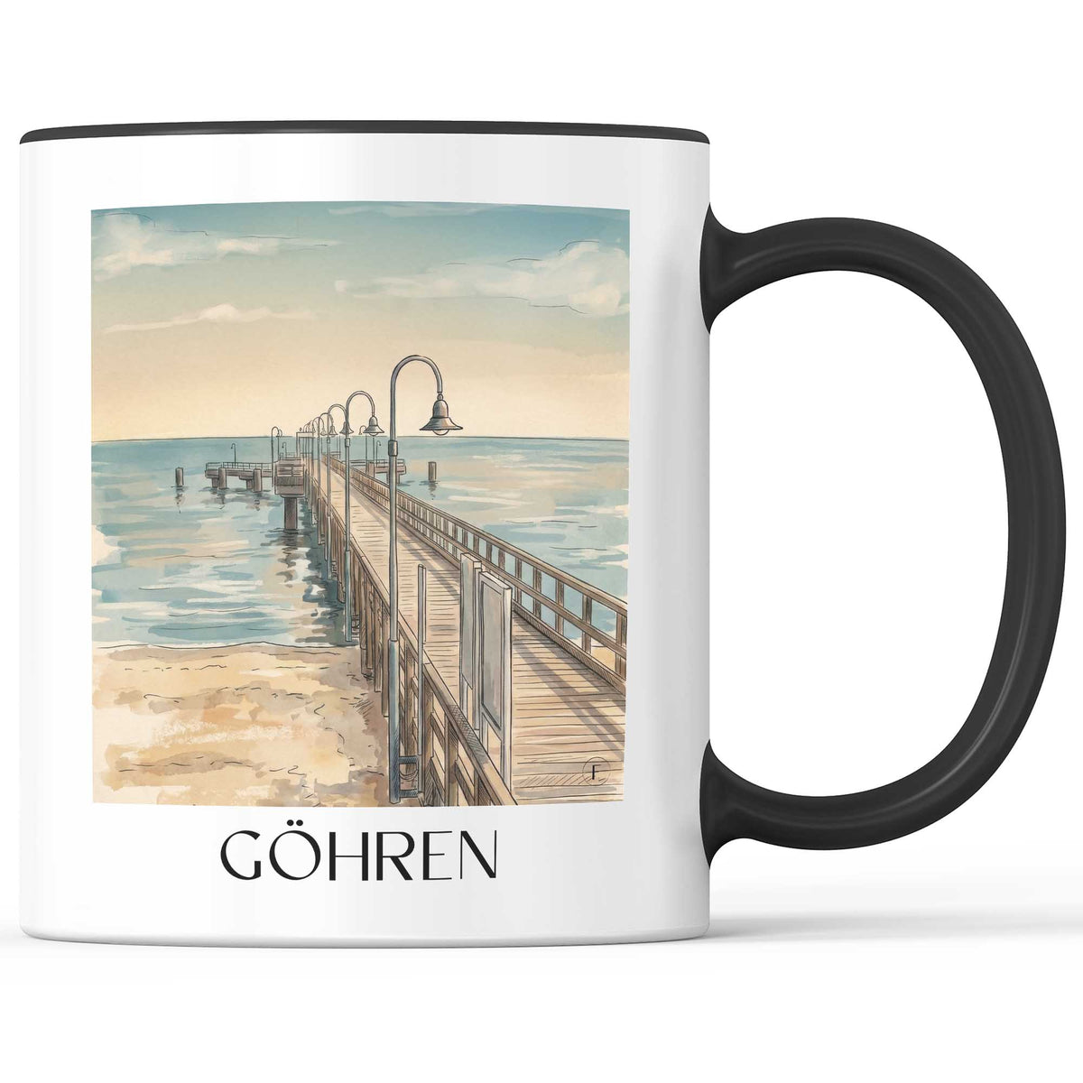 göhren-rügen-deutschland-kaffeebecher-aquarell