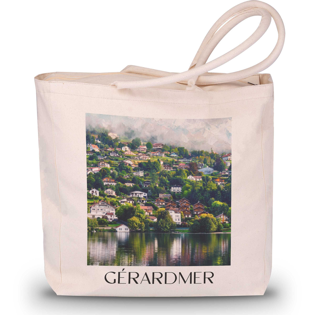 gérardmer-vosges-frankreich-einkaufstasche-oil-painting-oelgemaelde