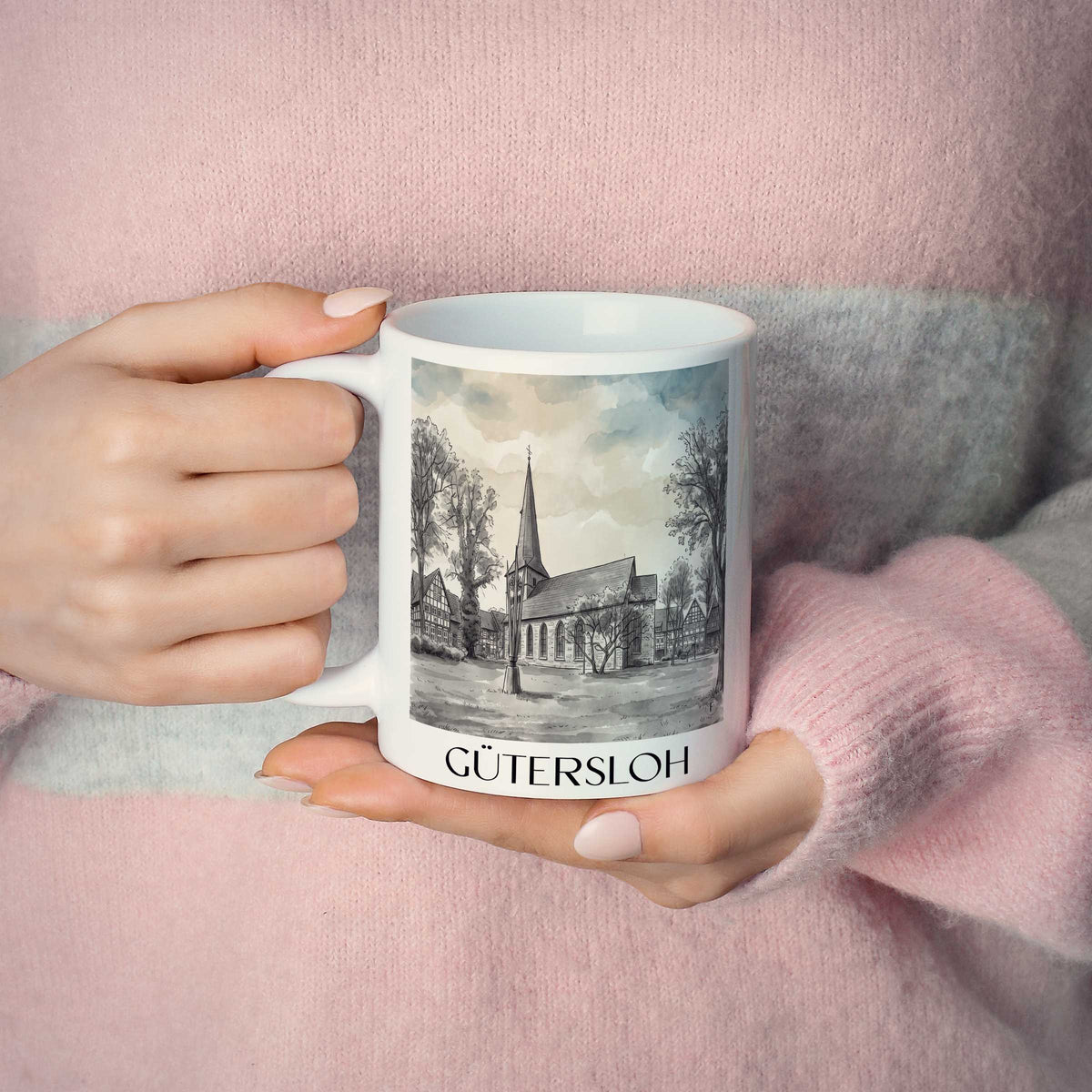 gütersloh-ostwestfalen-deutschland-kaffeebecher-aquarell-schwarz-weiss
