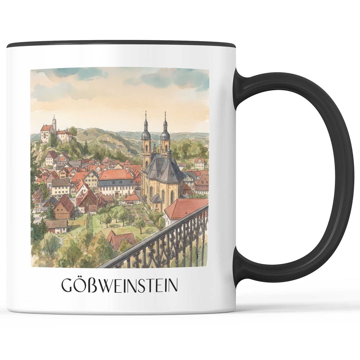 gößweinstein-oberfranken-deutschland-kaffeebecher-aquarell