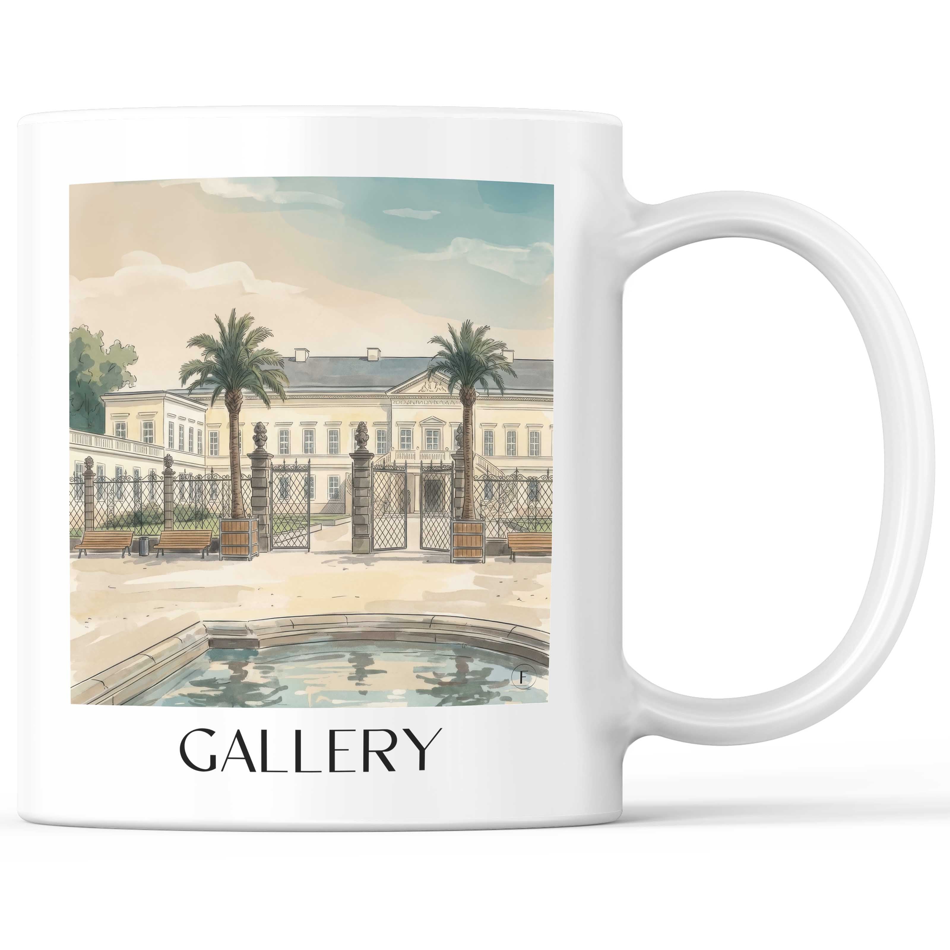 Galerie Kaffeebecher - Hannover - Deutschland Becher - Kaffeetasse im Aquarell Stil - favplace