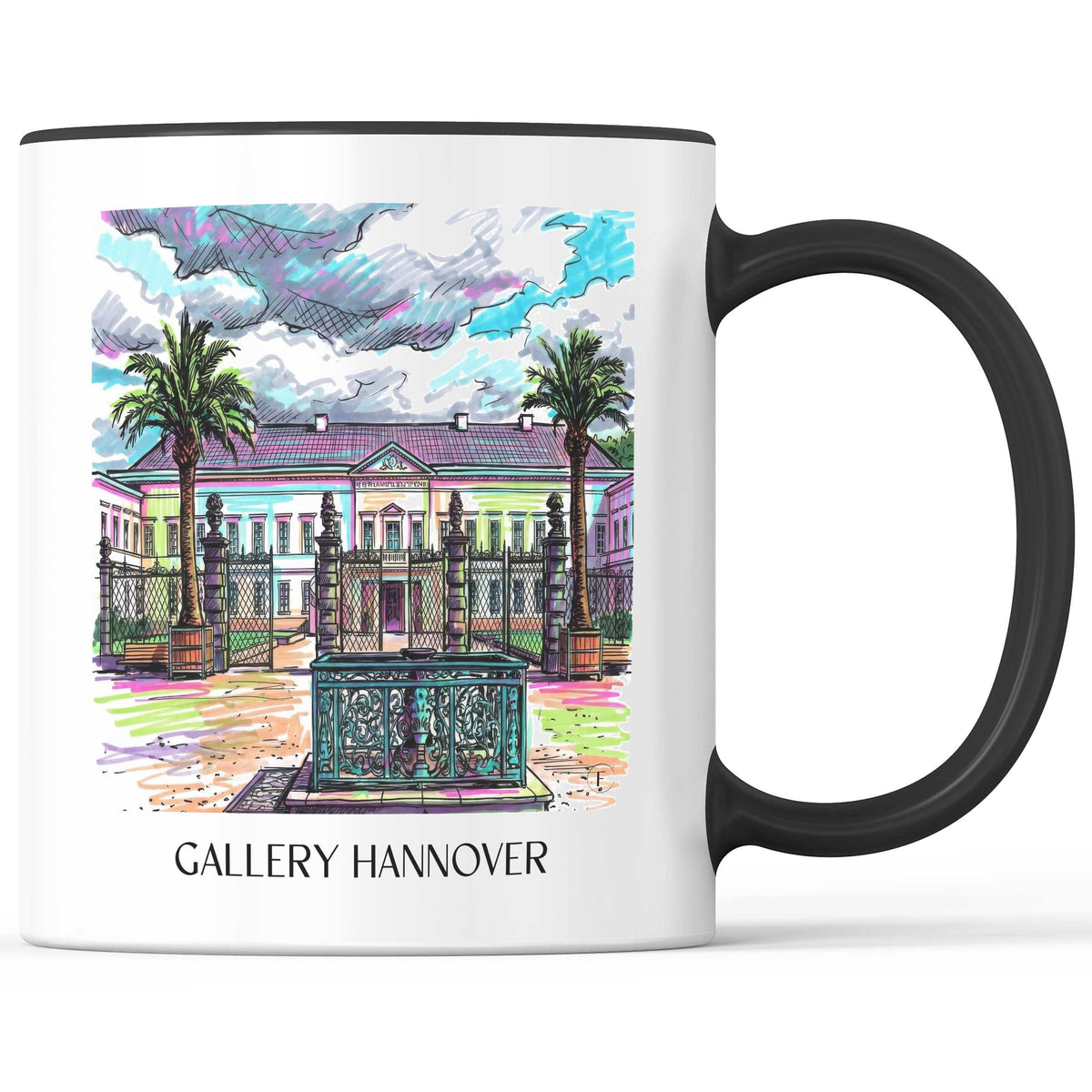 Galerie Kaffeebecher - Hannover - Deutschland Becher - Kaffeetasse im Tag Graffiti Stil - favplace