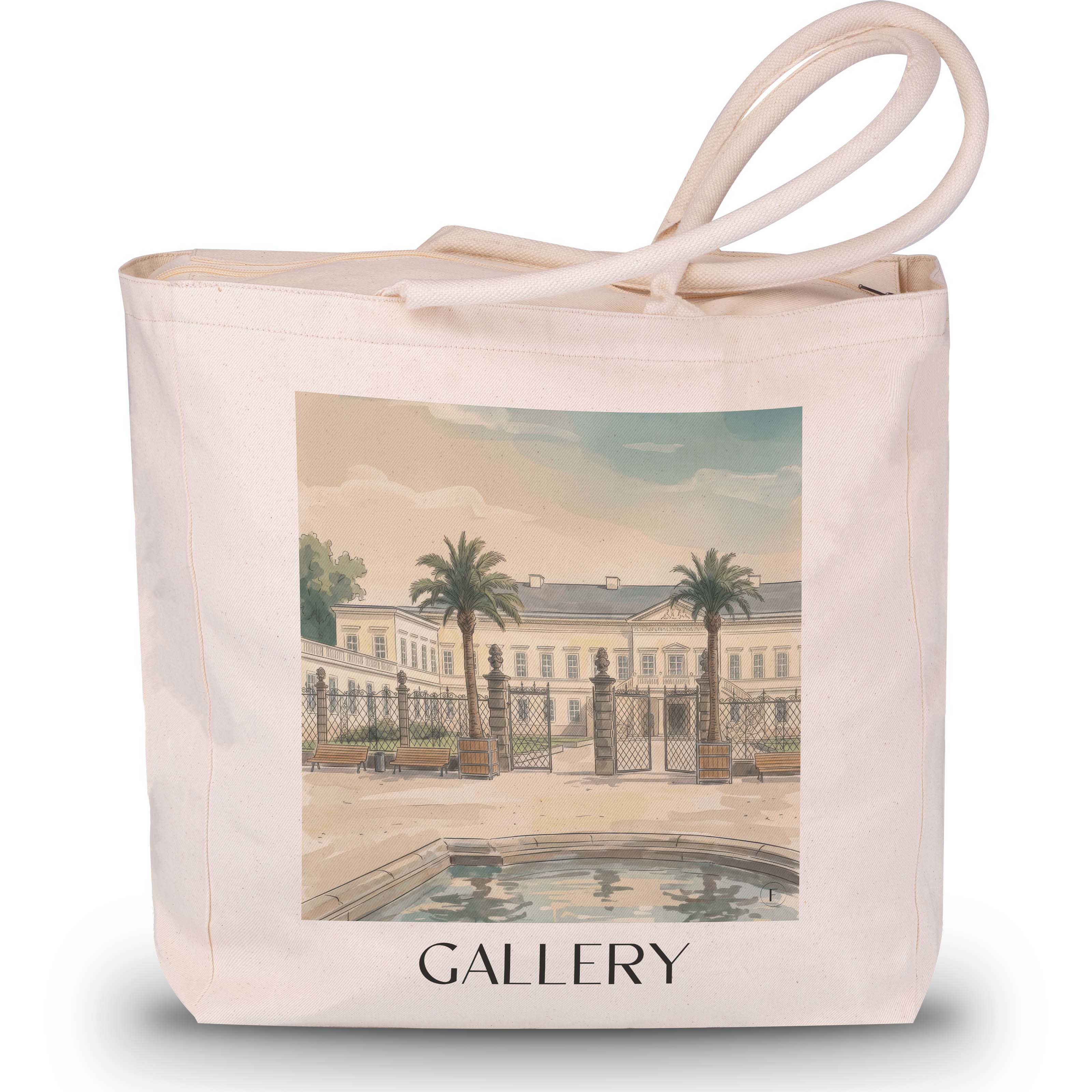 Galerie Shopping Tasche - Hannover - Deutschland Tote Bag - Einkaufstasche im Aquarell Stil - favplace