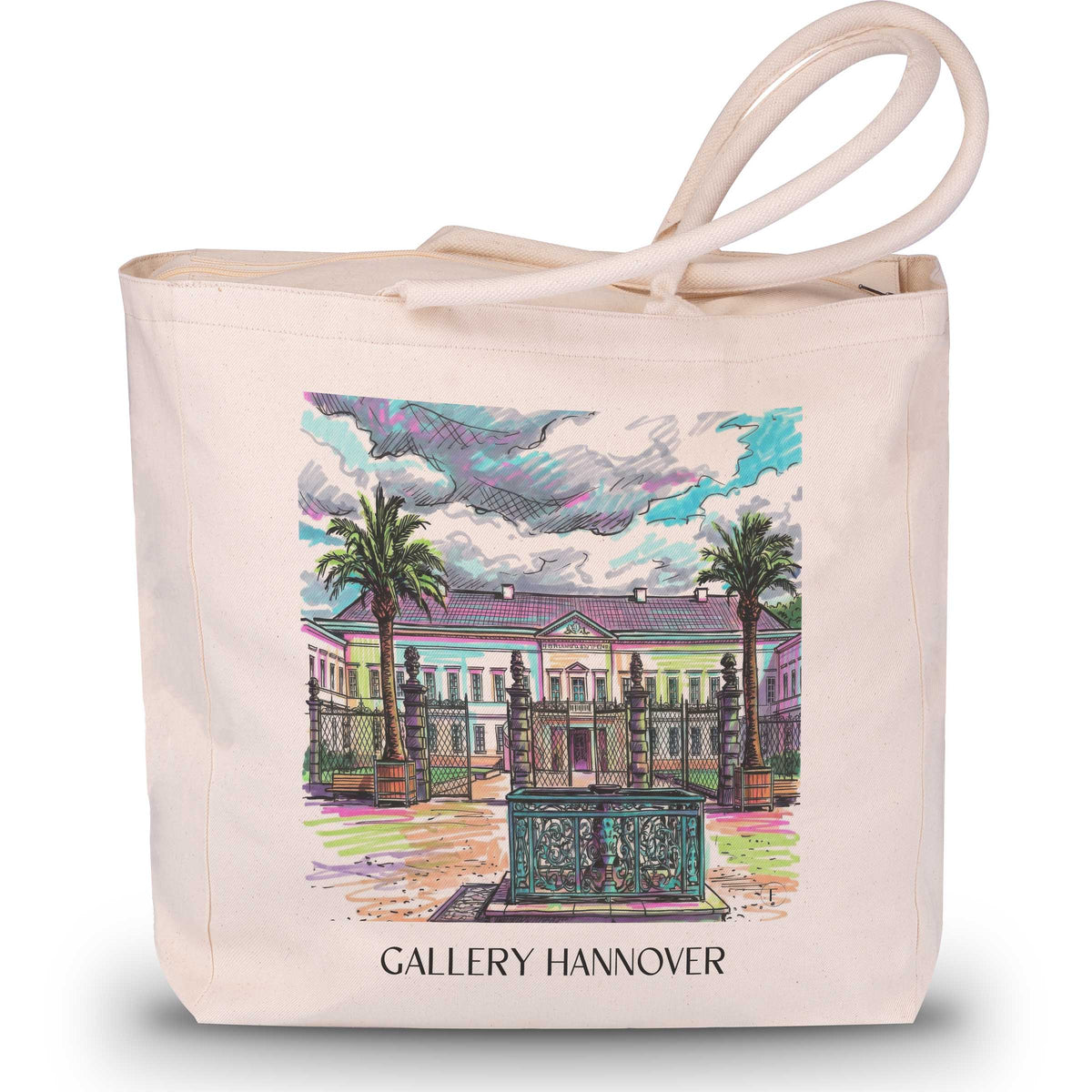 Galerie Shopping Tasche - Hannover - Deutschland Tote Bag - Einkaufstasche im Tag Graffiti Stil - favplace