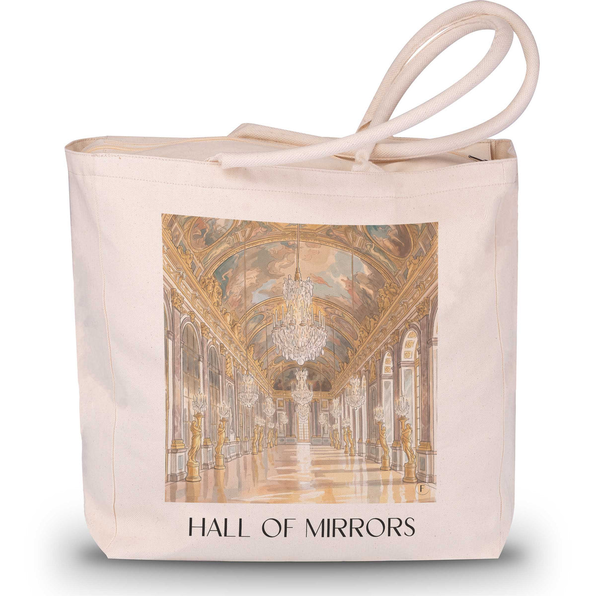 Galerie des Glaces Shopping Tasche - Versailles - Frankreich Tote Bag - Einkaufstasche im Aquarell Stil - favplace