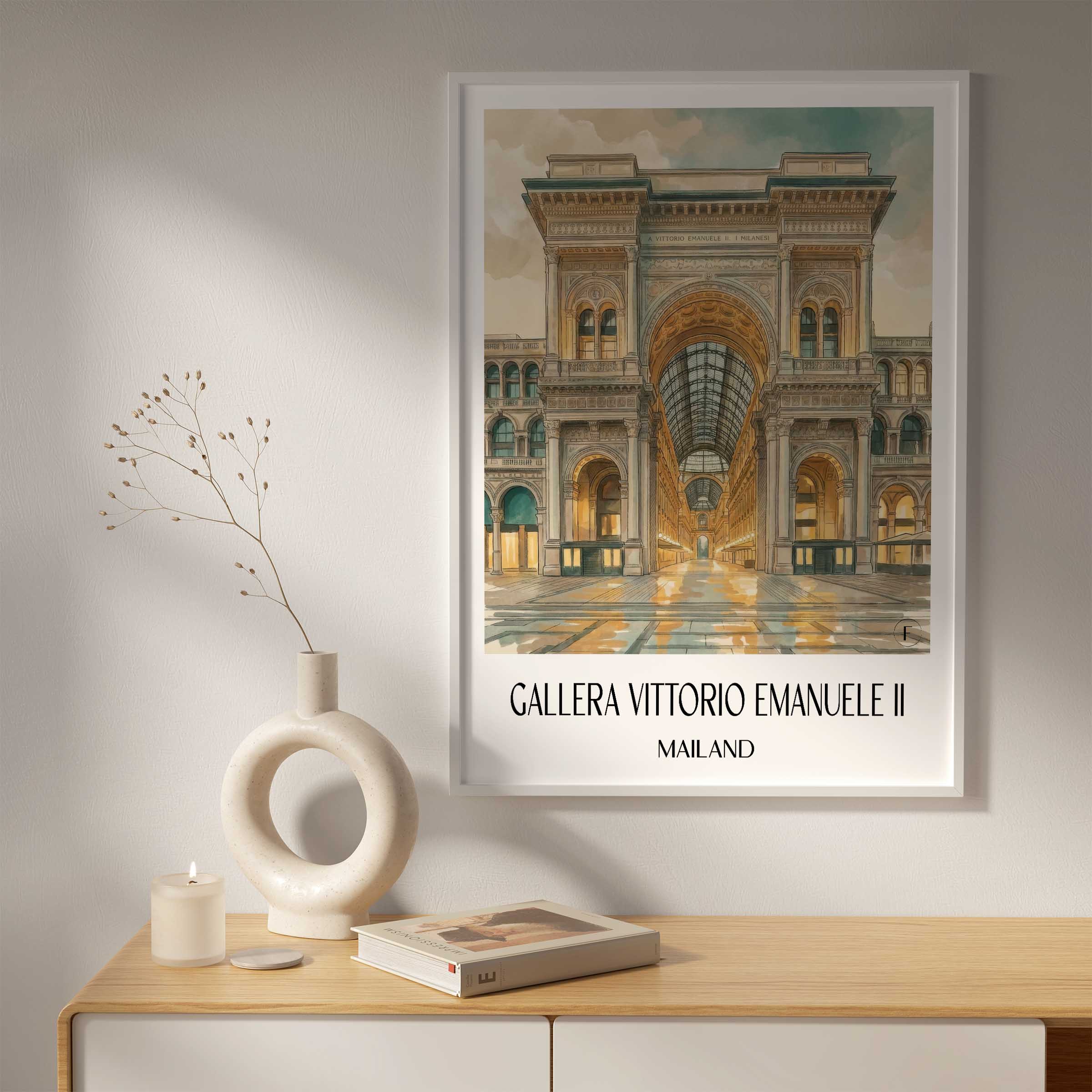 gallera-vittorio-emanuele-ii-mailand-italien-poster-aquarell