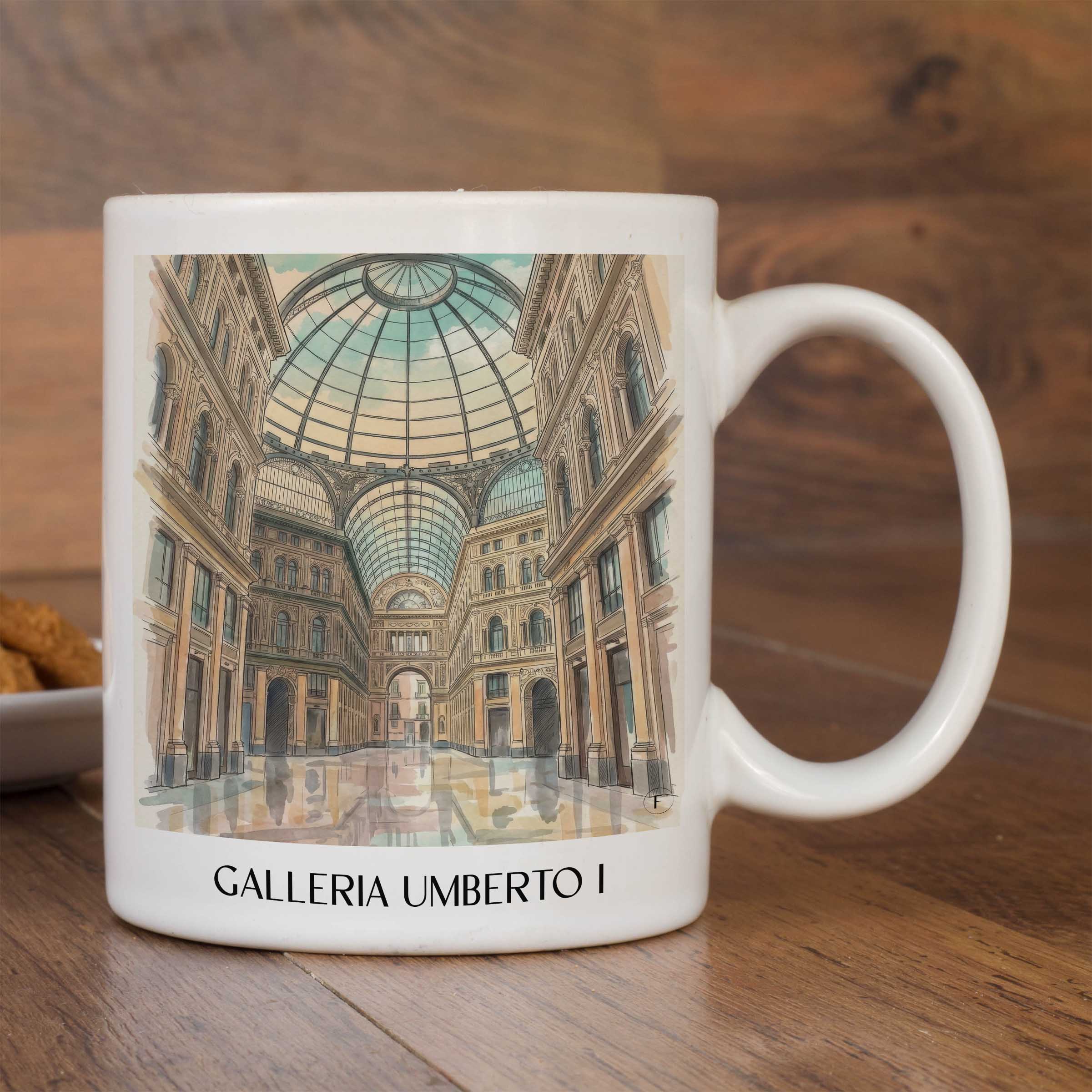 galleria-umberto-i-neapel-italien-kaffeebecher-aquarell