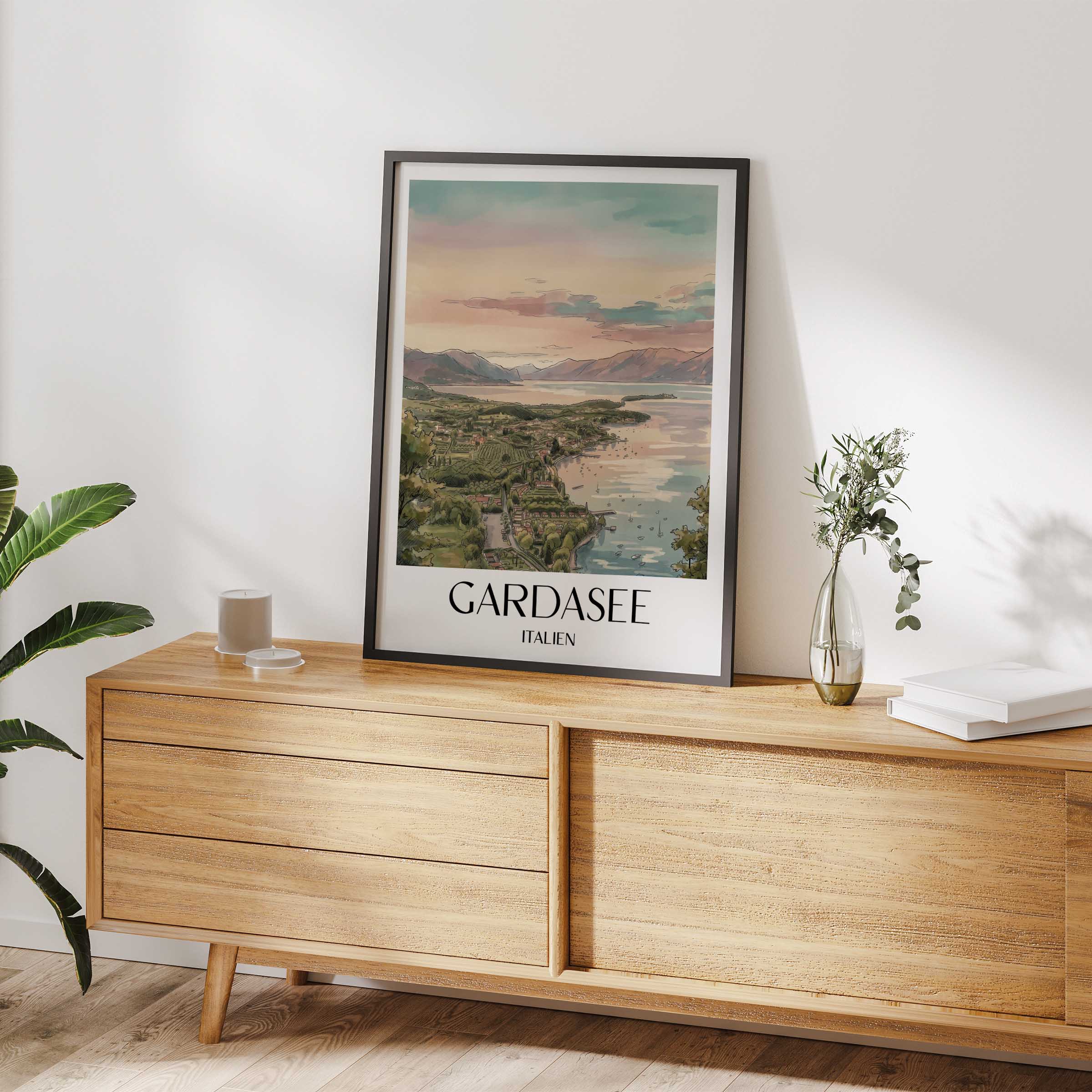 gardasee-italien-italien-poster-aquarell