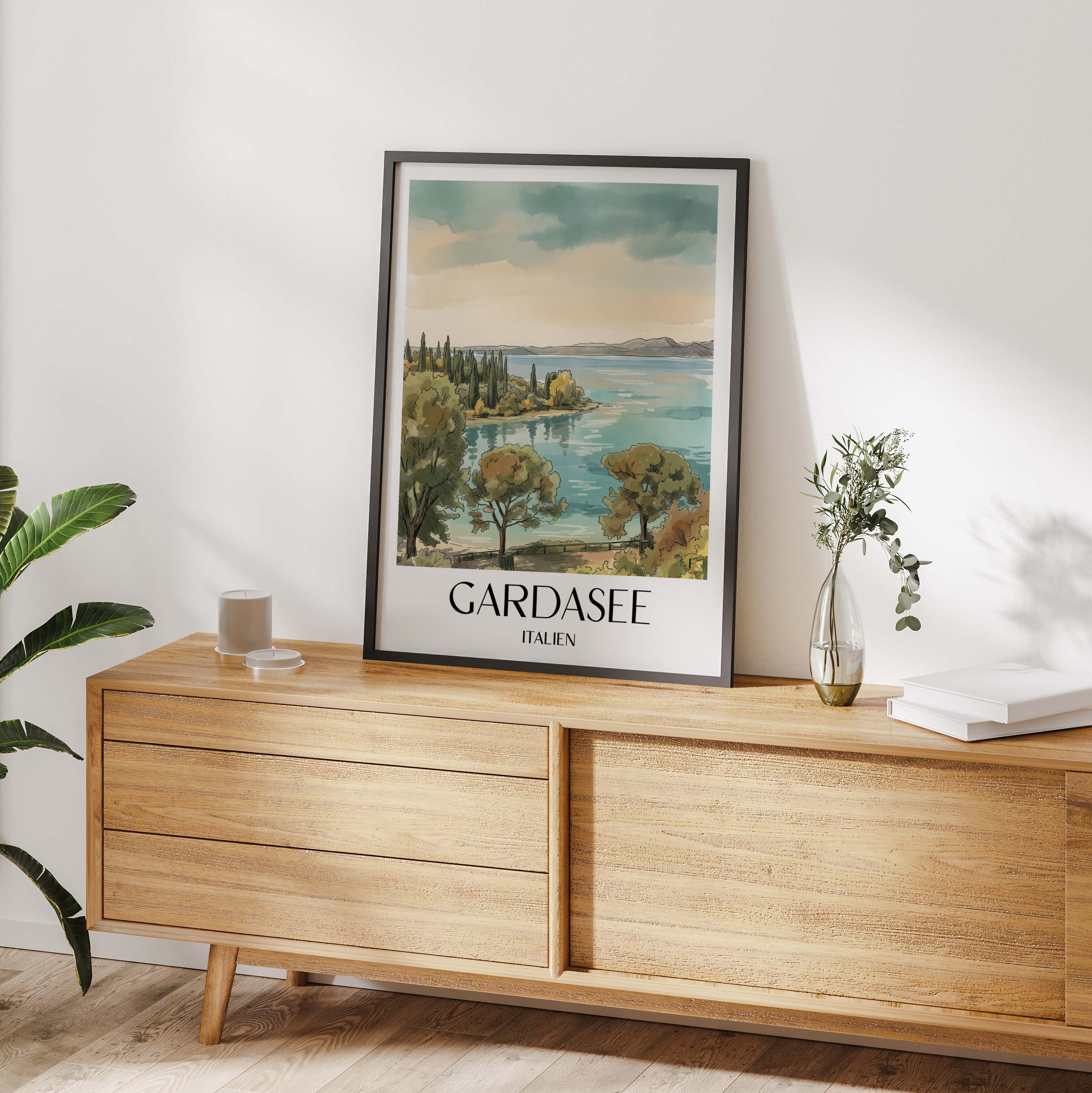 gardasee-italien-poster-aquarell