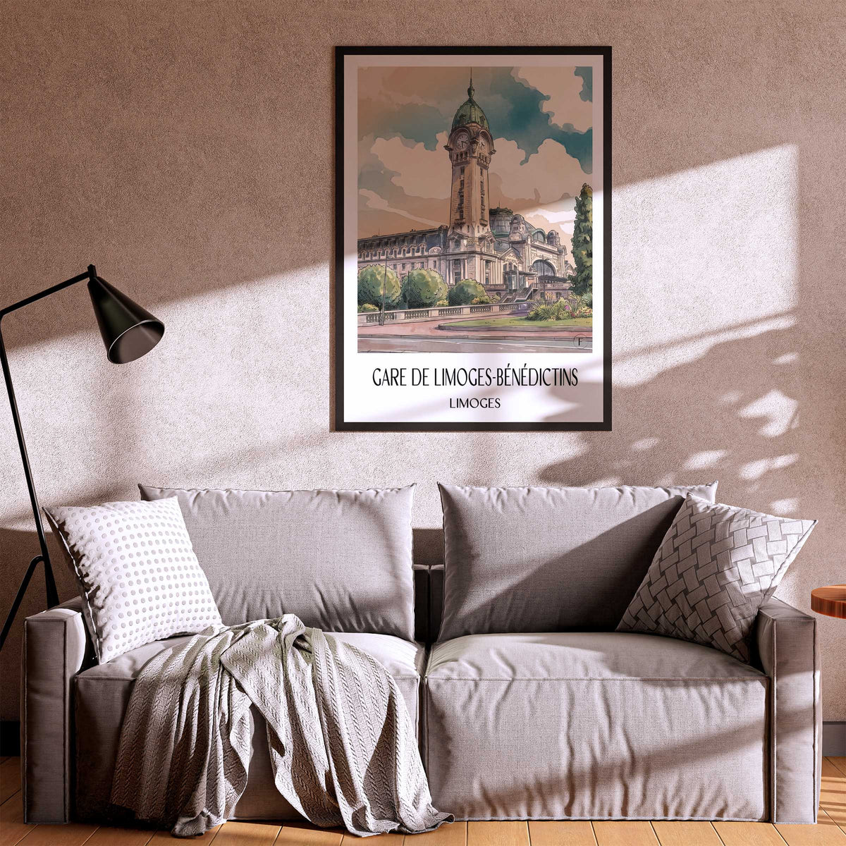gare-de-limoges-bénédictins-limoges-frankreich-poster-aquarell