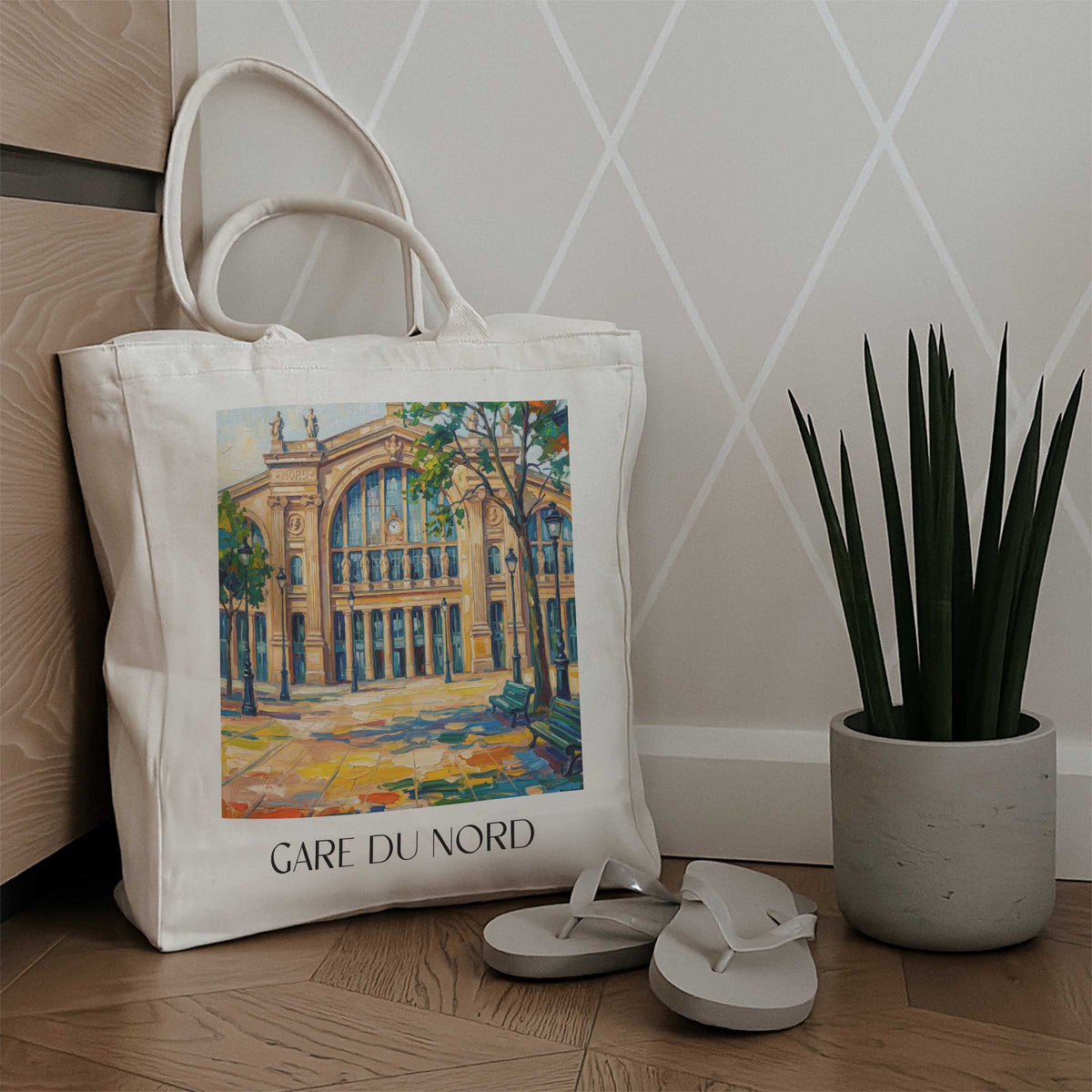 gare-du-nord-paris-frankreich-einkaufstasche-oil-painting-oelgemaelde