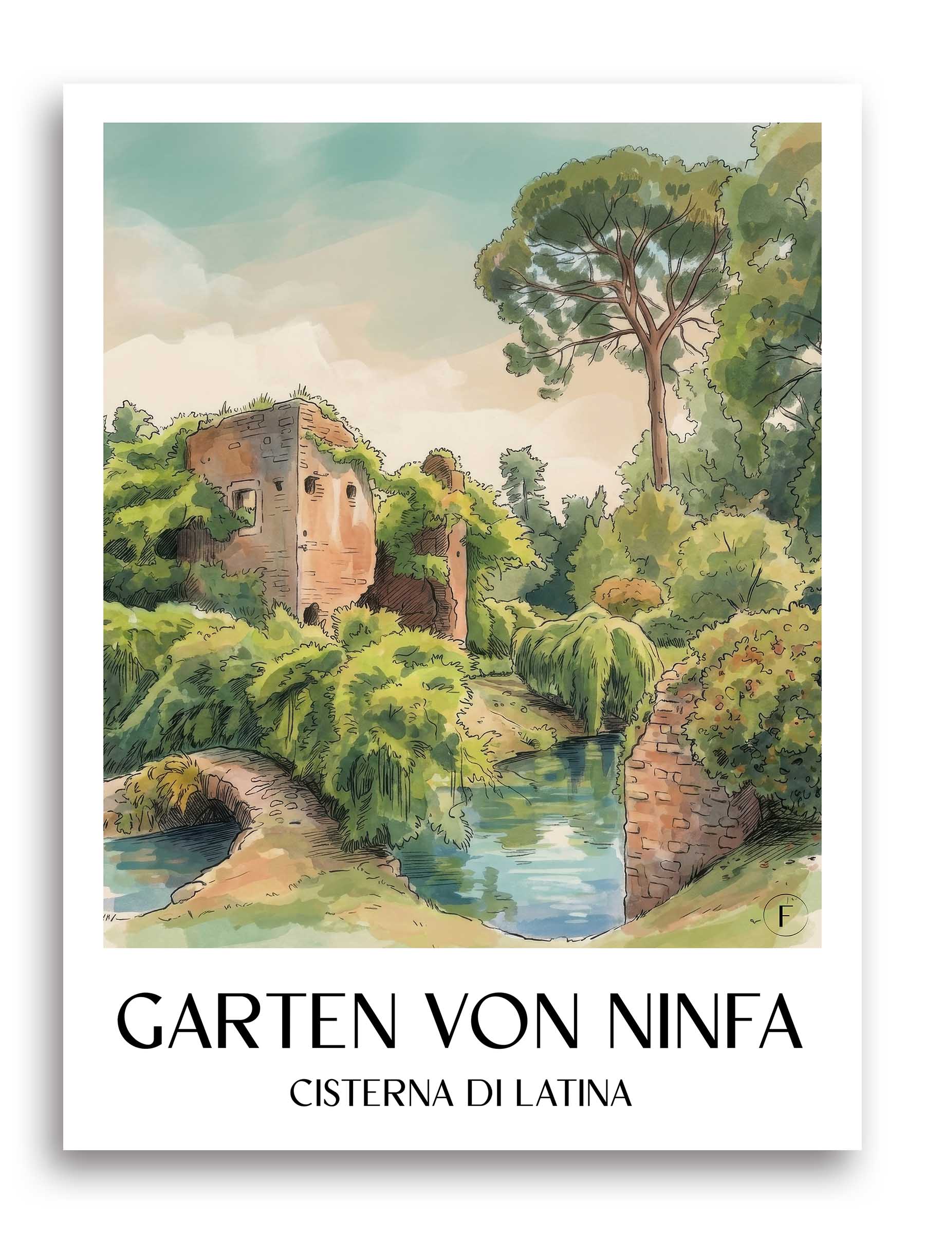 garten-von-ninfa-cisterna-di-latina-italien-poster-aquarell