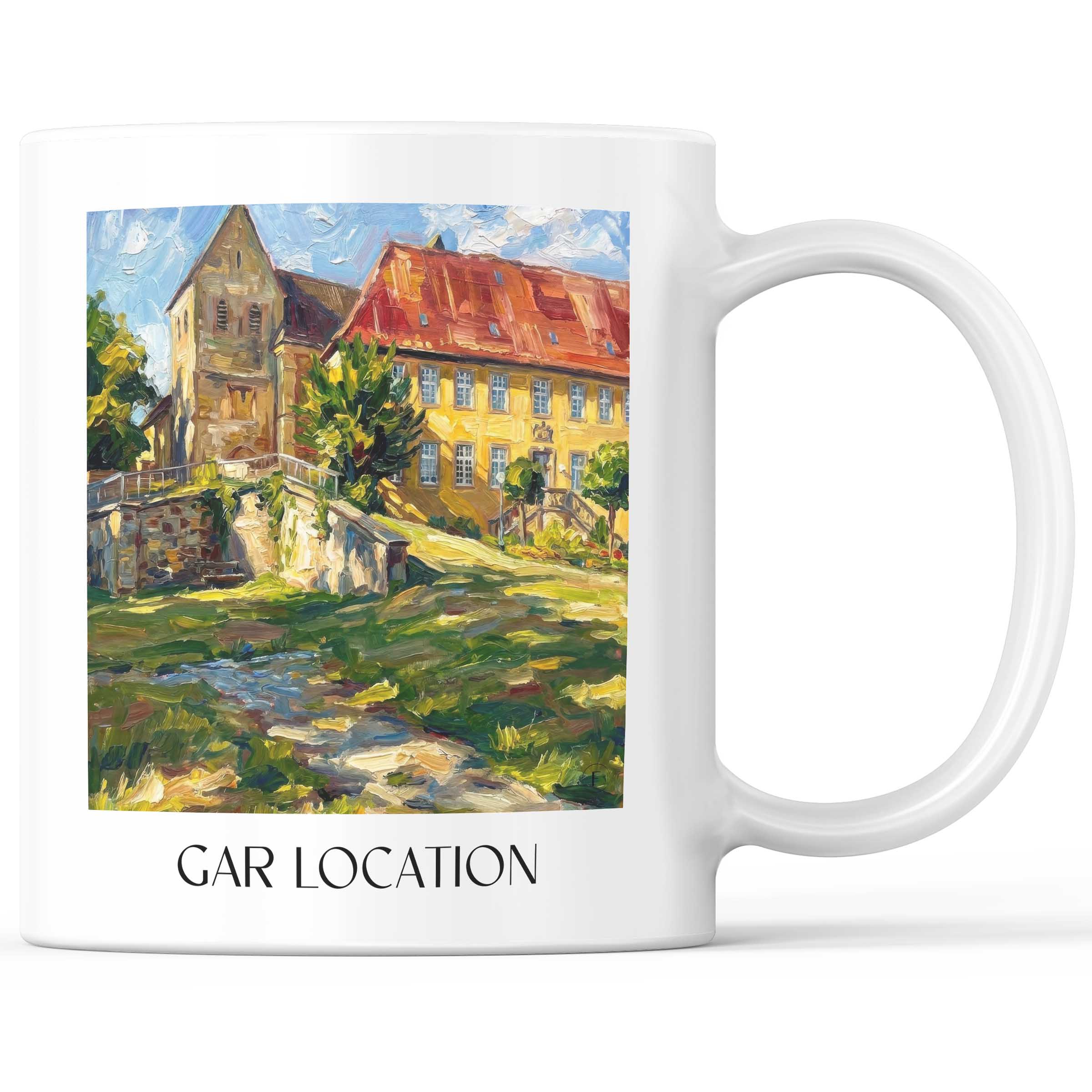 Gartlage Kaffeebecher - Osnabrück - Deutschland Becher - Kaffeetasse im Ölgemälde Stil - favplace