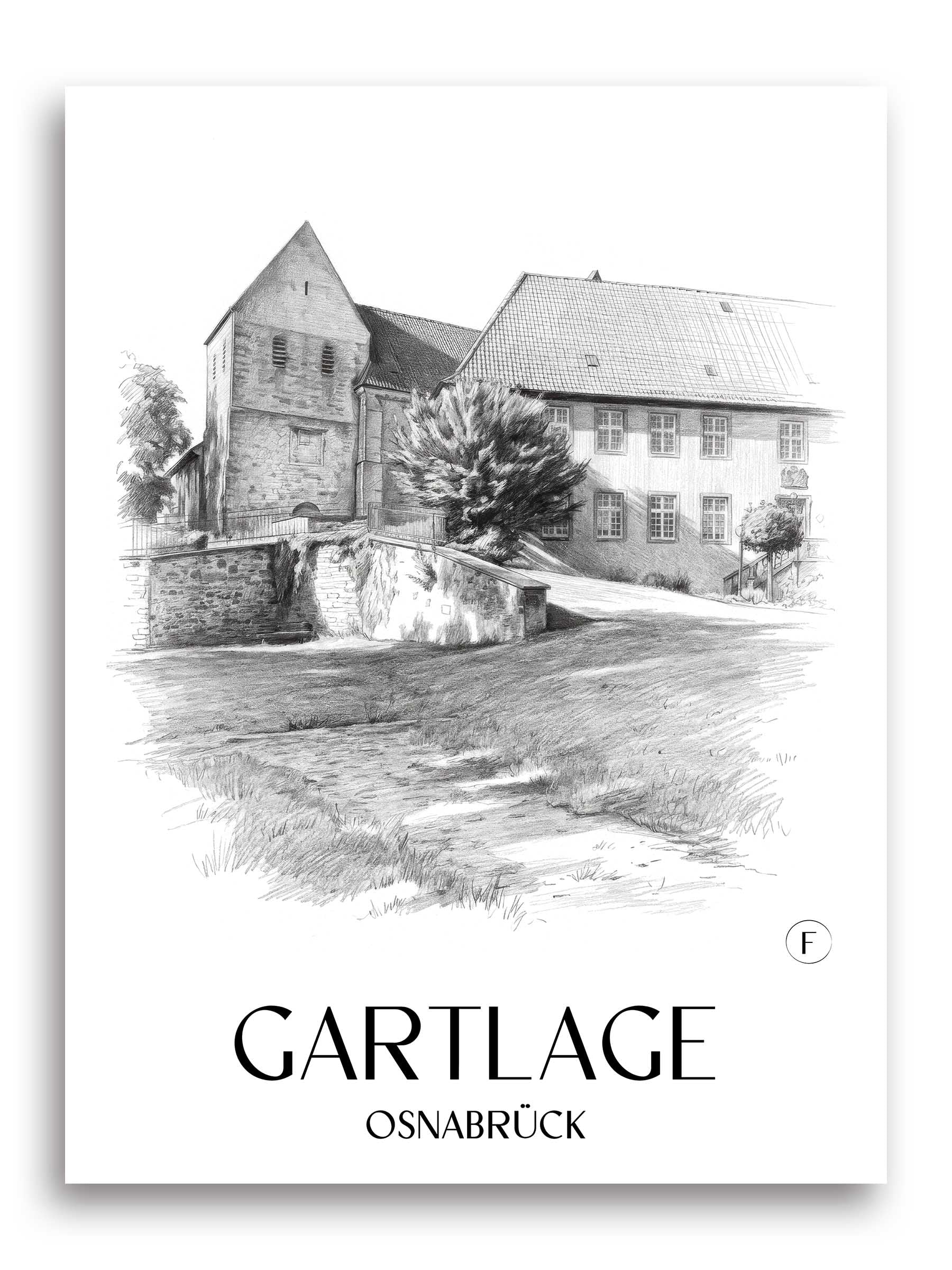 gartlage-osnabrück-deutschland-poster-bleistift-zeichnung-drawing