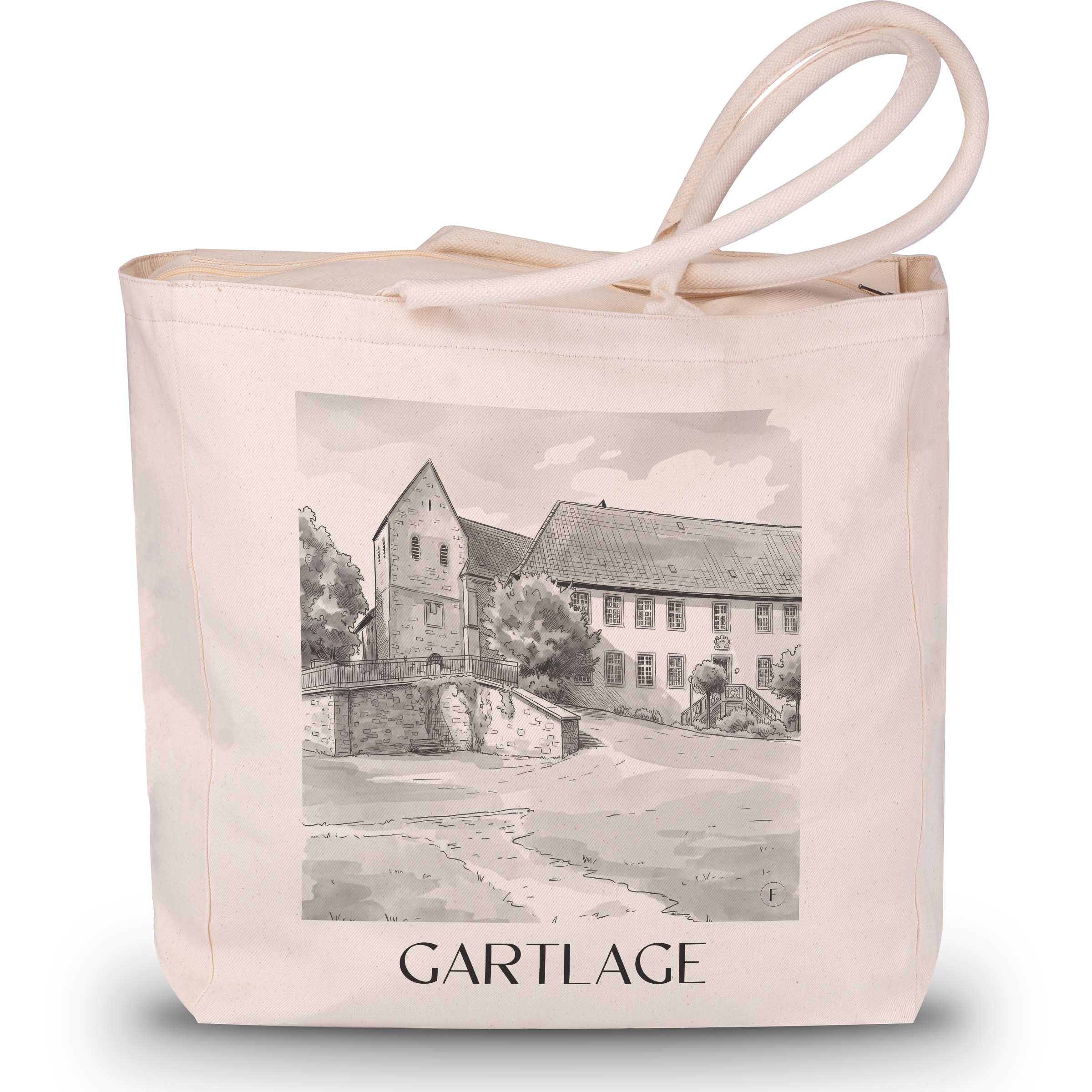 gartlage-osnabrück-deutschland-einkaufstasche-aquarell-schwarz-weiss