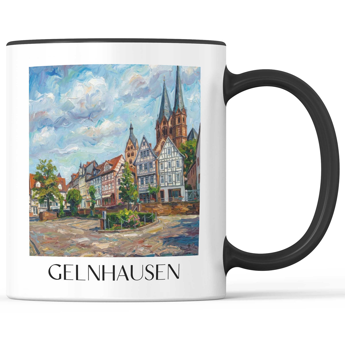 gelnhausen-spessart-deutschland-kaffeebecher-oil-painting-oelgemaelde
