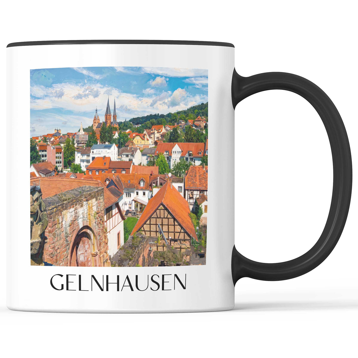 gelnhausen-spessart-deutschland-kaffeebecher-oil-painting-oelgemaelde