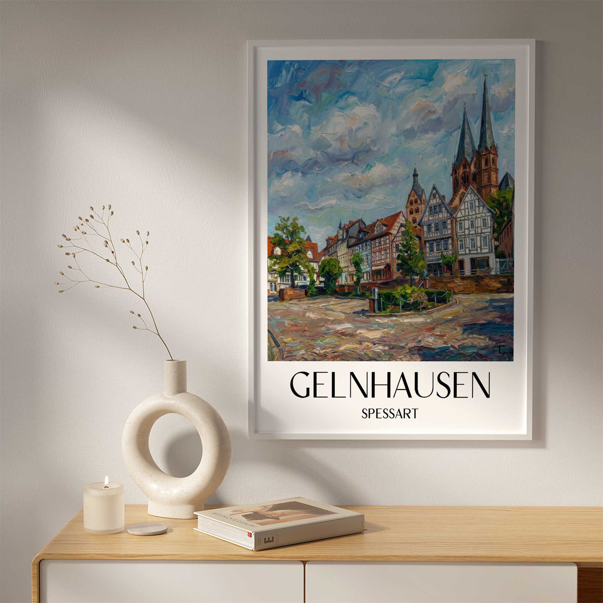 gelnhausen-spessart-deutschland-poster-oil-painting-oelgemaelde