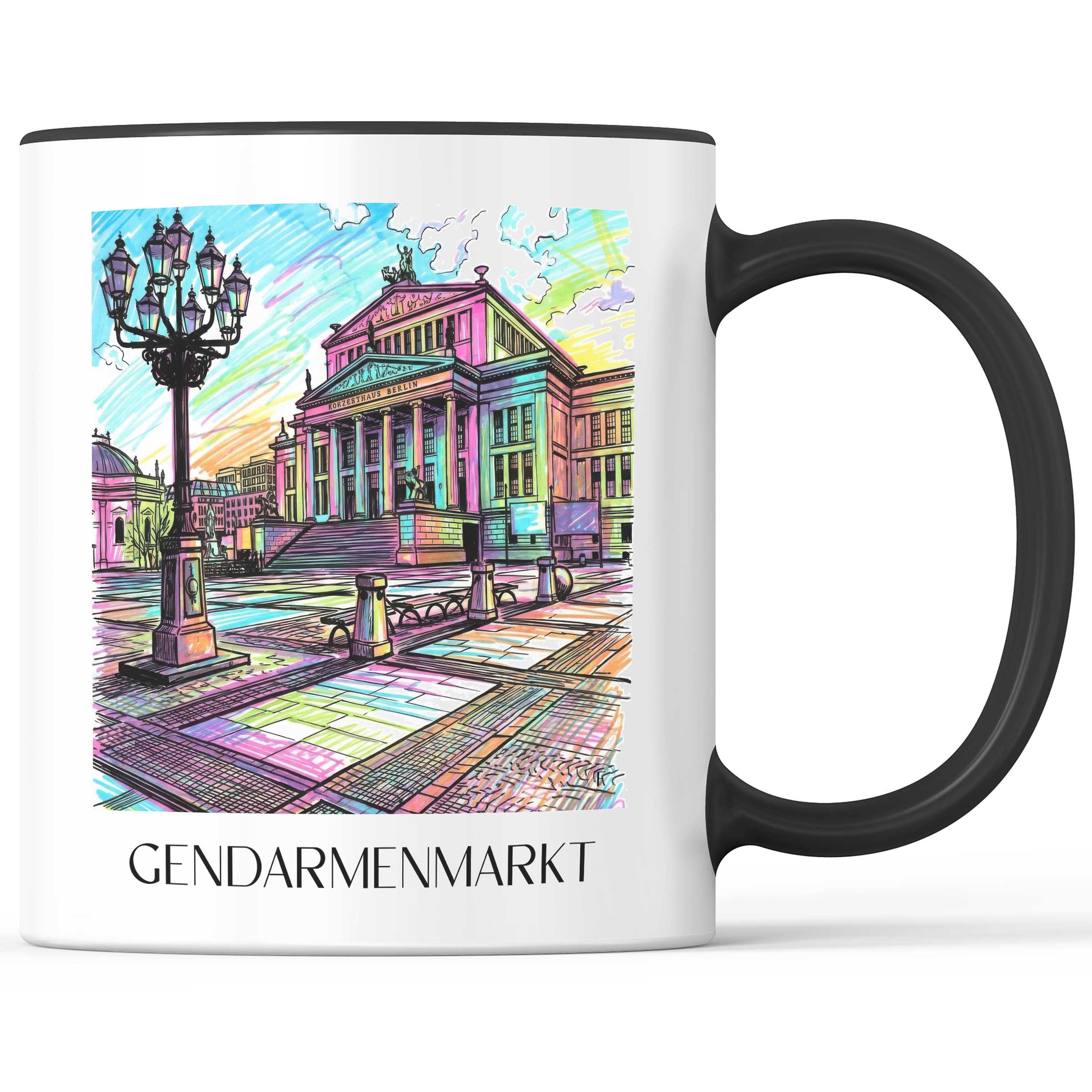 Gendarmenmarkt Kaffeebecher - Berlin - Deutschland Becher - Kaffeetasse im Tag Graffiti Stil