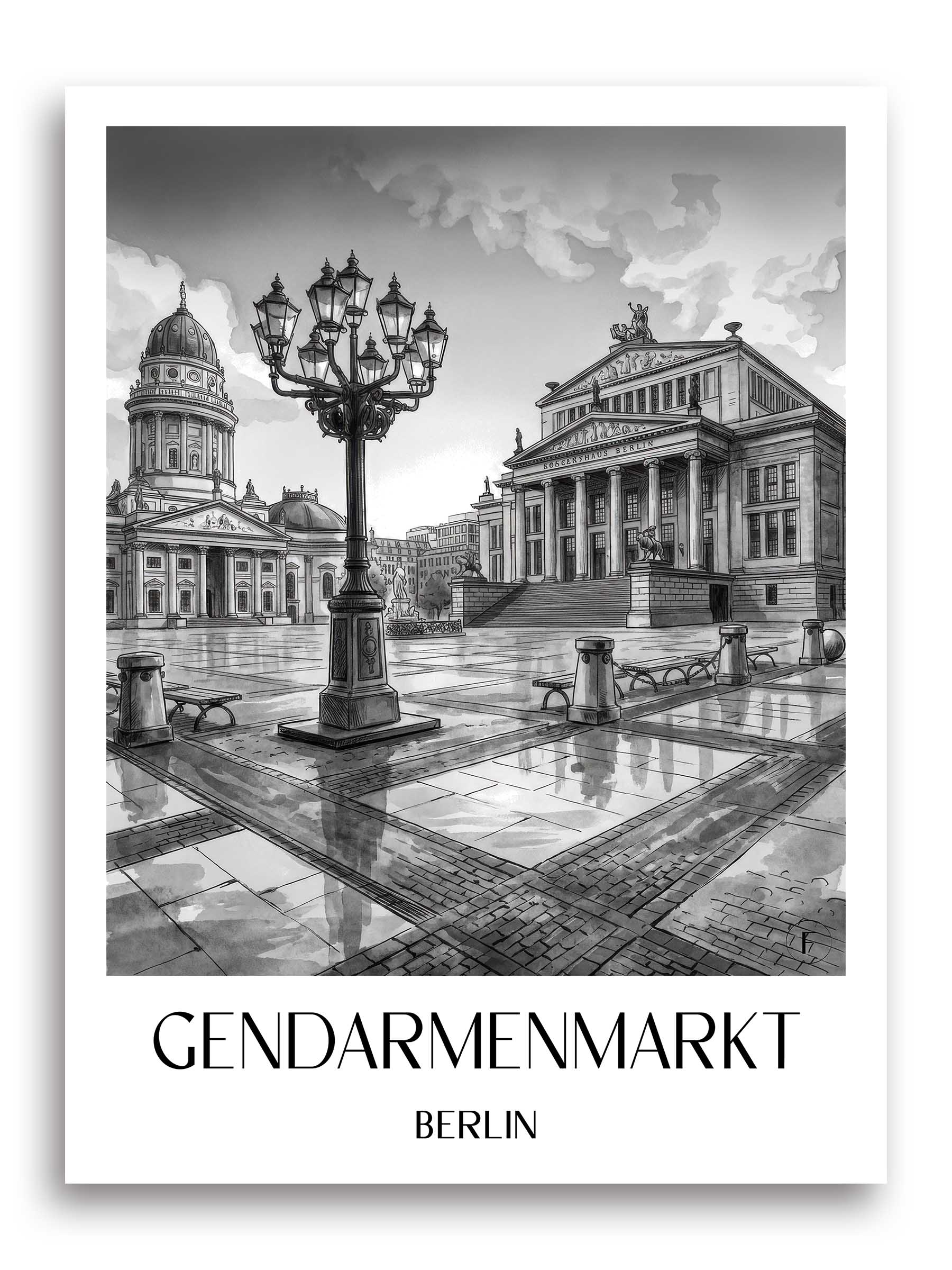 gendarmenmarkt-berlin-deutschland-poster-aquarell-schwarz-weiss