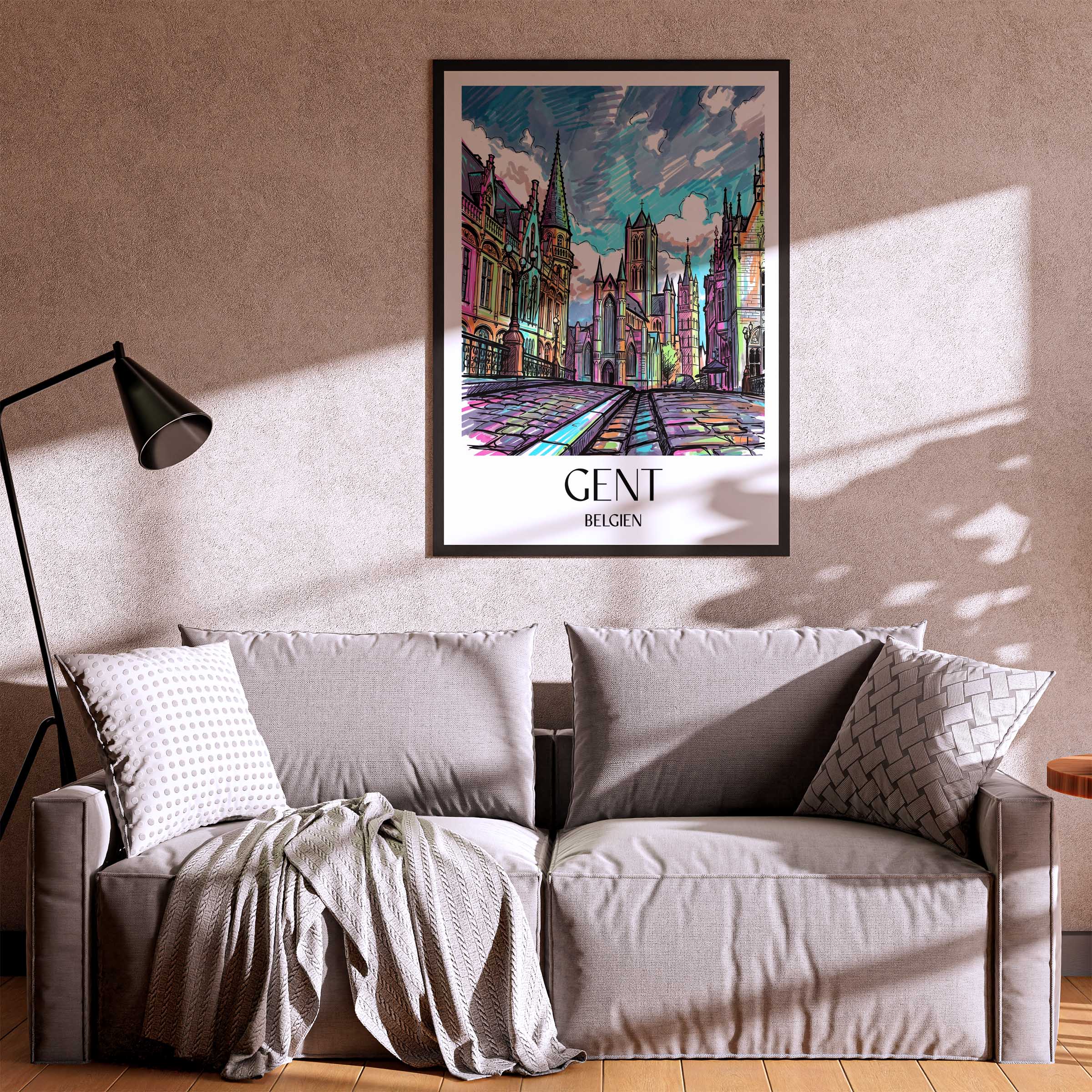 gent-belgien-belgien-poster-graffiti